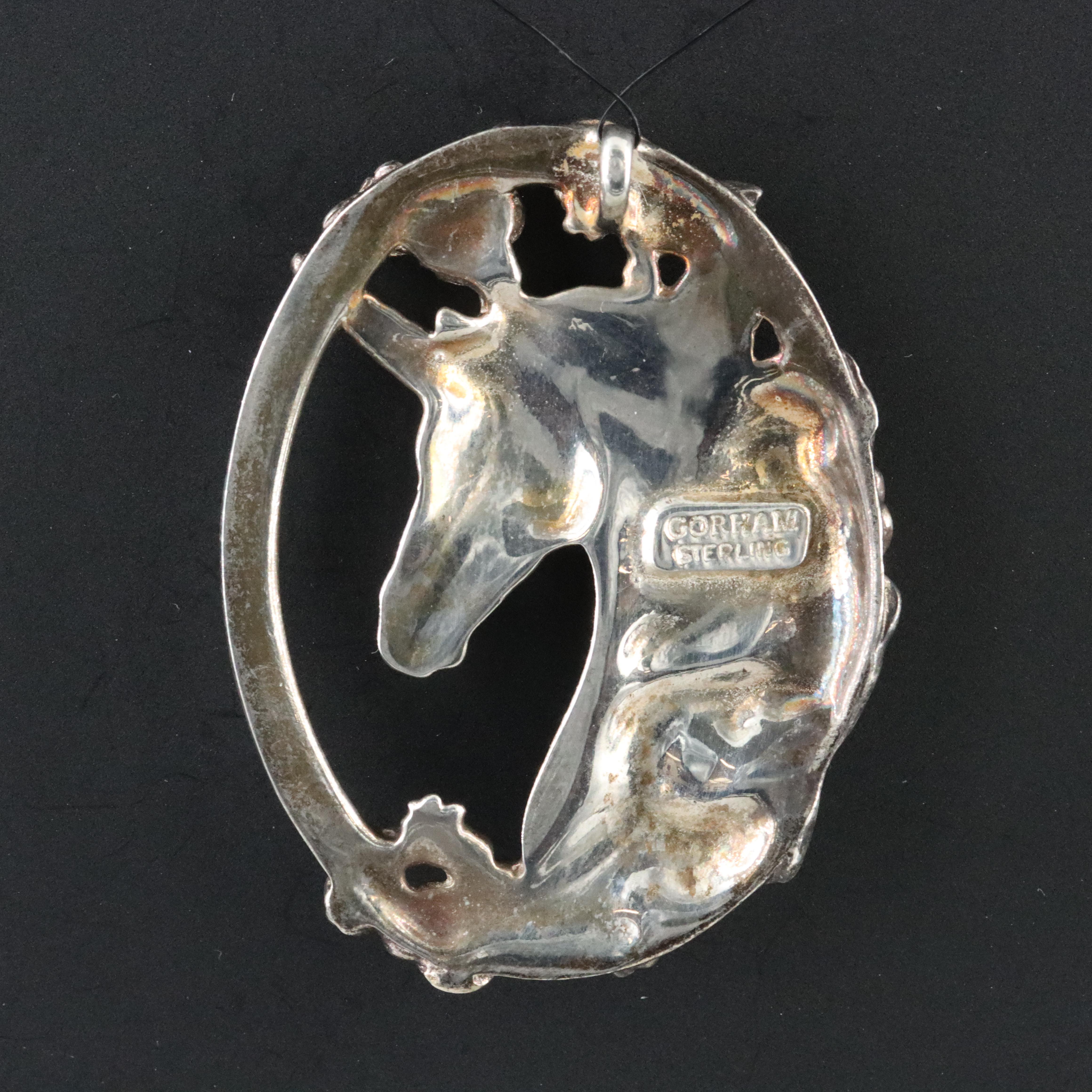 Gorham Sterling Unicorn Pendant