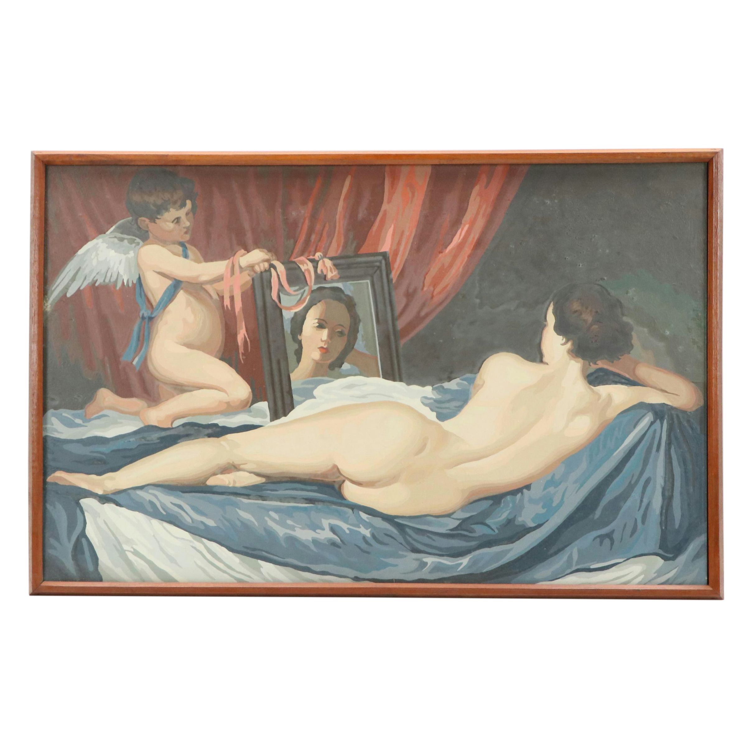 Paint by Numbers Oil Painting After Velasquez "Venus and Cupid"