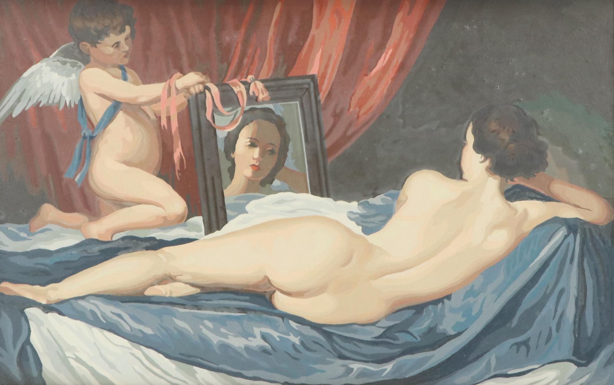 Paint by Numbers Oil Painting After Velasquez "Venus and Cupid"