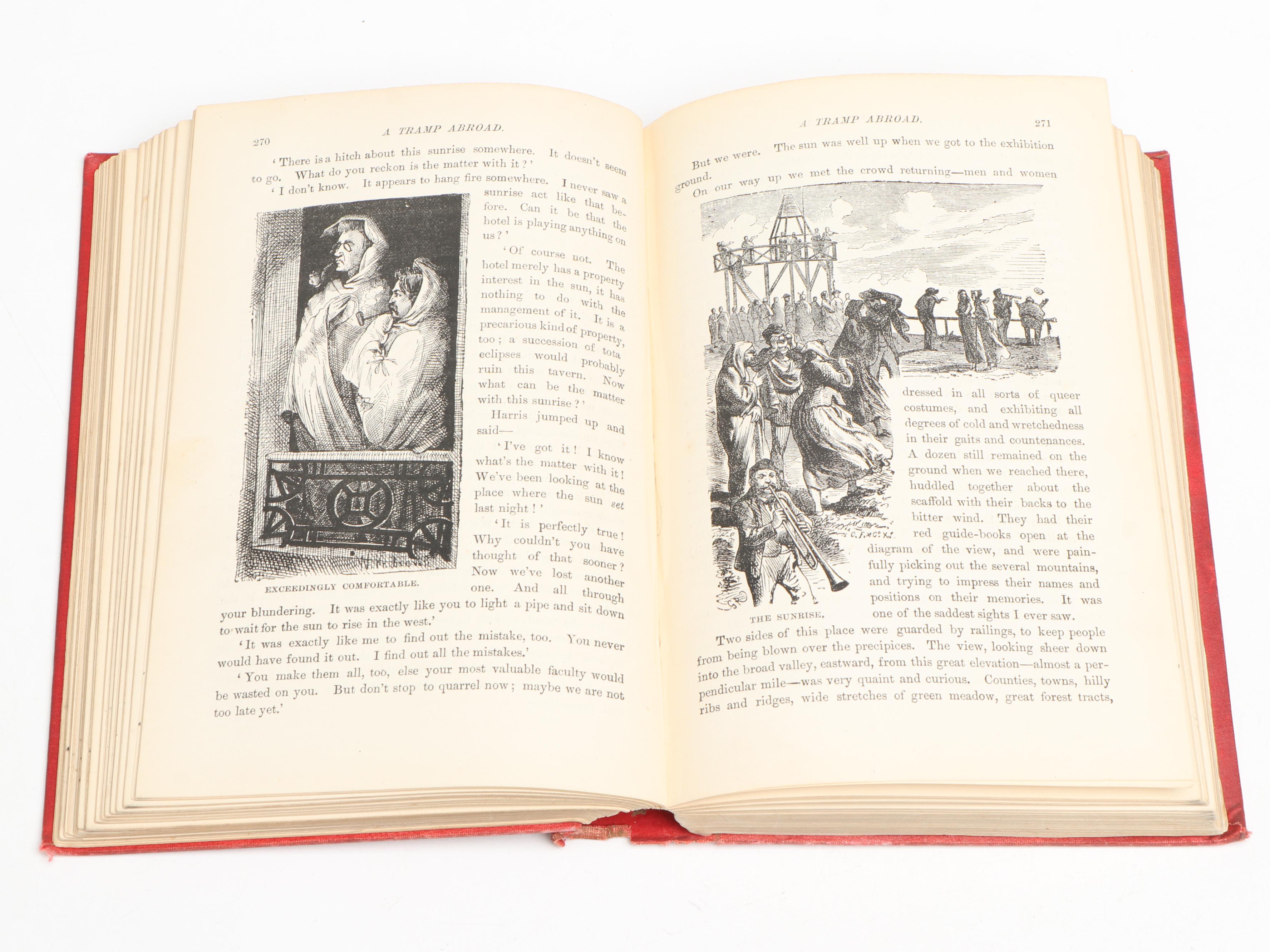 First UK Edition "A Tramp Abroad" by Mark Twain, 1880