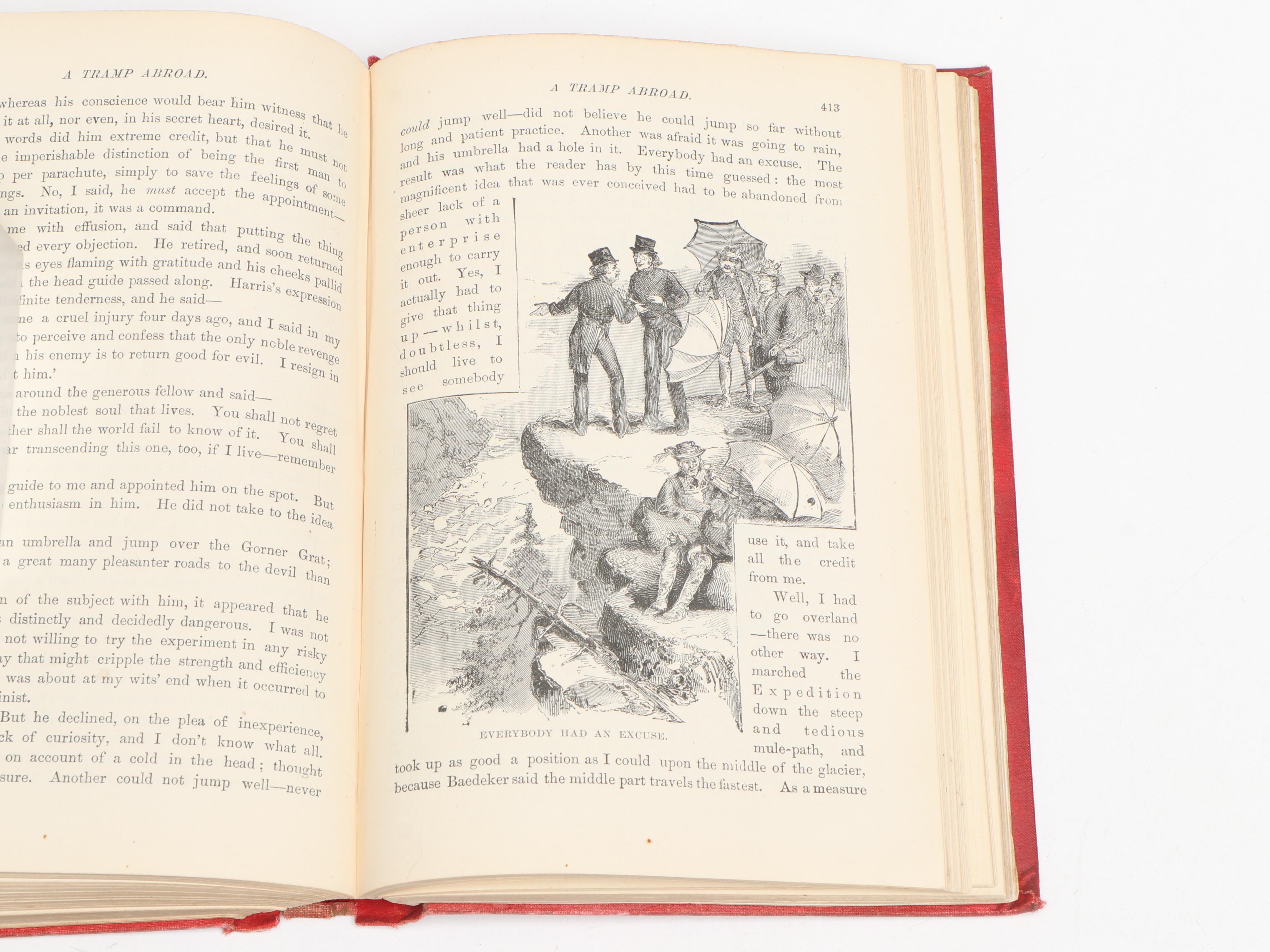 First UK Edition "A Tramp Abroad" by Mark Twain, 1880