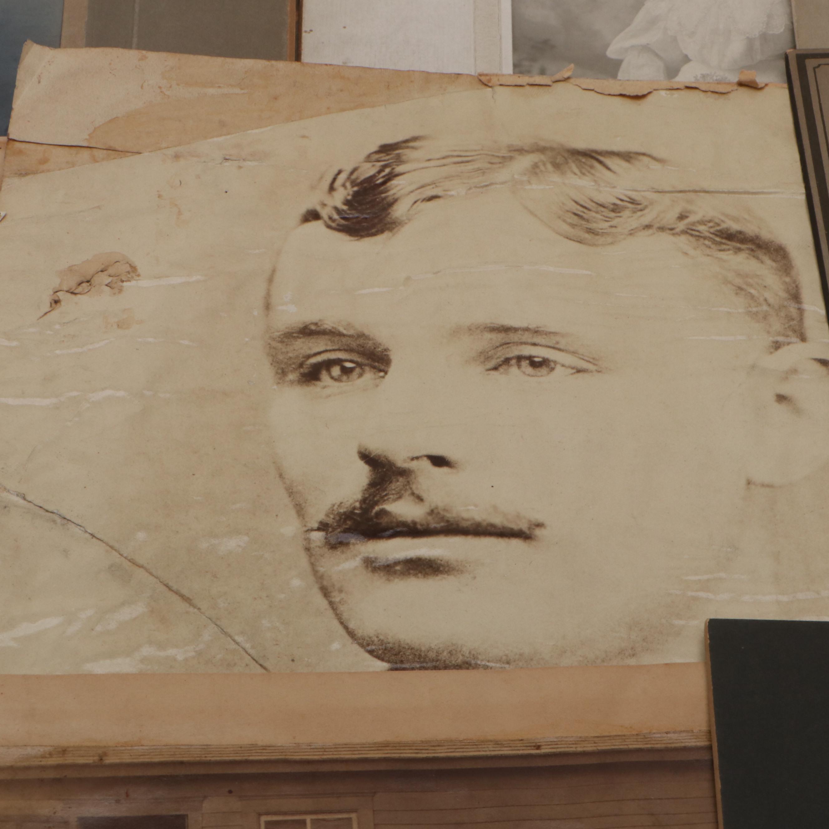 Photos of Men, Women and Children with More Ephemera, Late 19th/ Early 20th C.