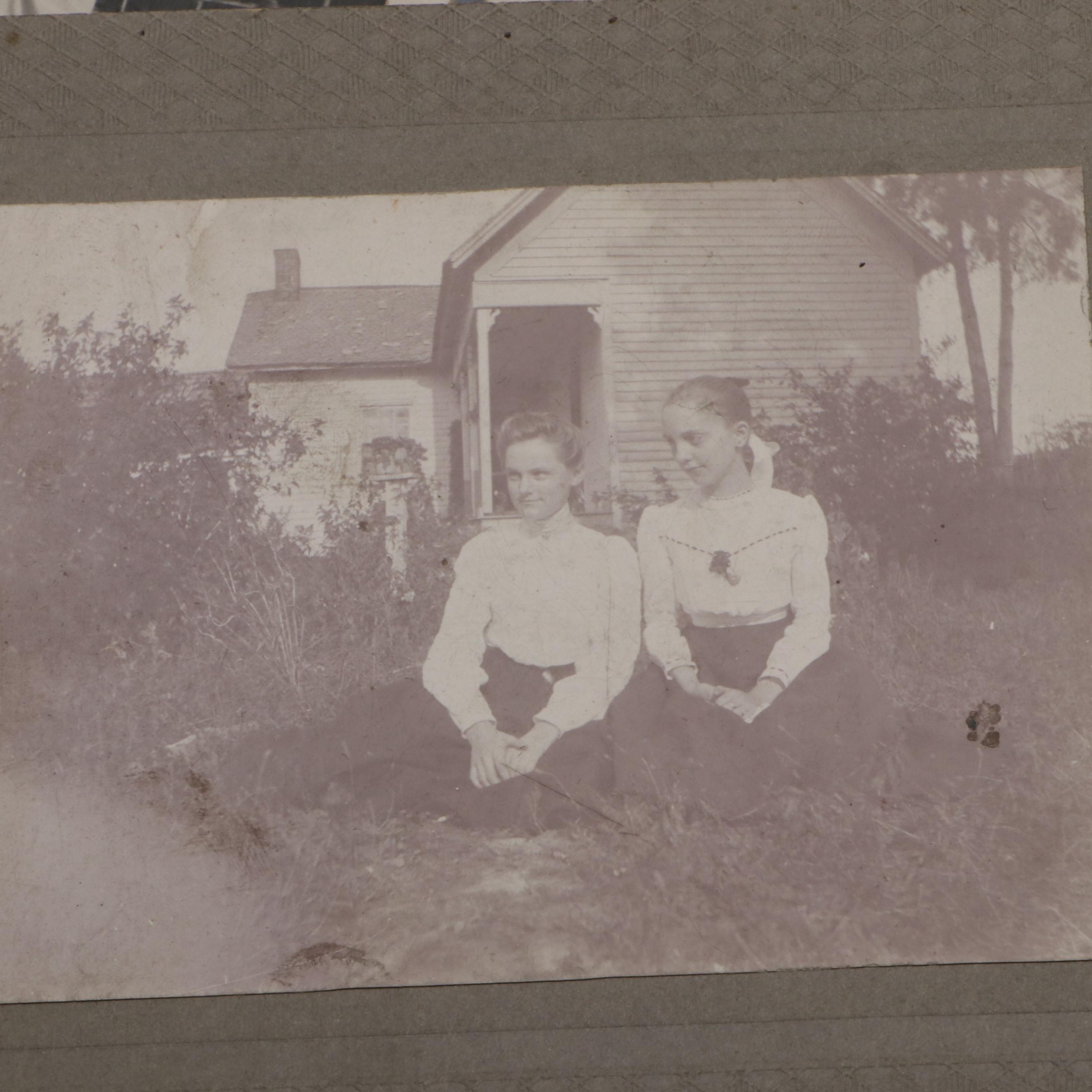 Photos of Men, Women and Children with More Ephemera, Late 19th/ Early 20th C.