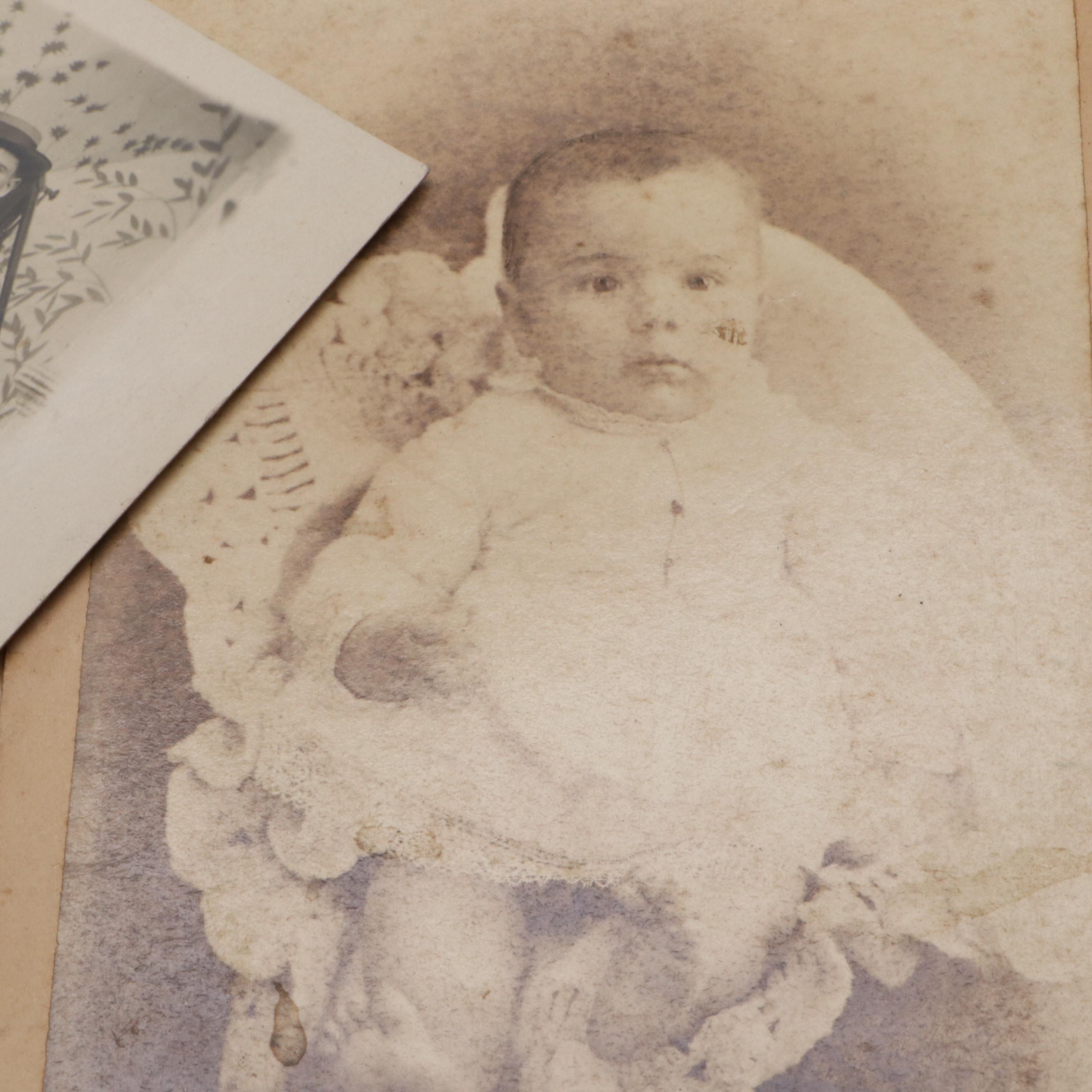 Photos of Men, Women and Children with More Ephemera, Late 19th/ Early 20th C.