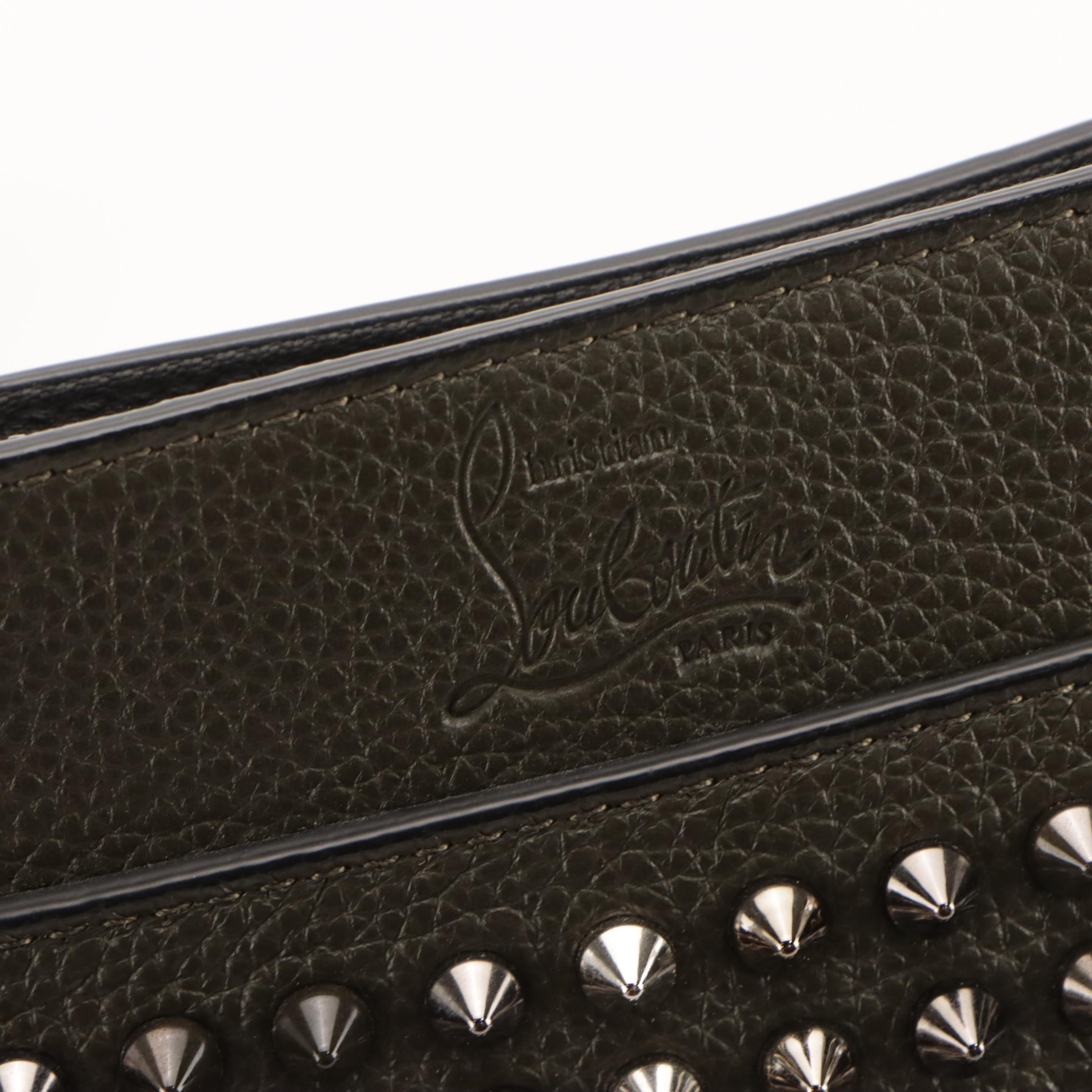 Christian Louboutin Spiked Skypouch in Empire Calf Leather with Box
