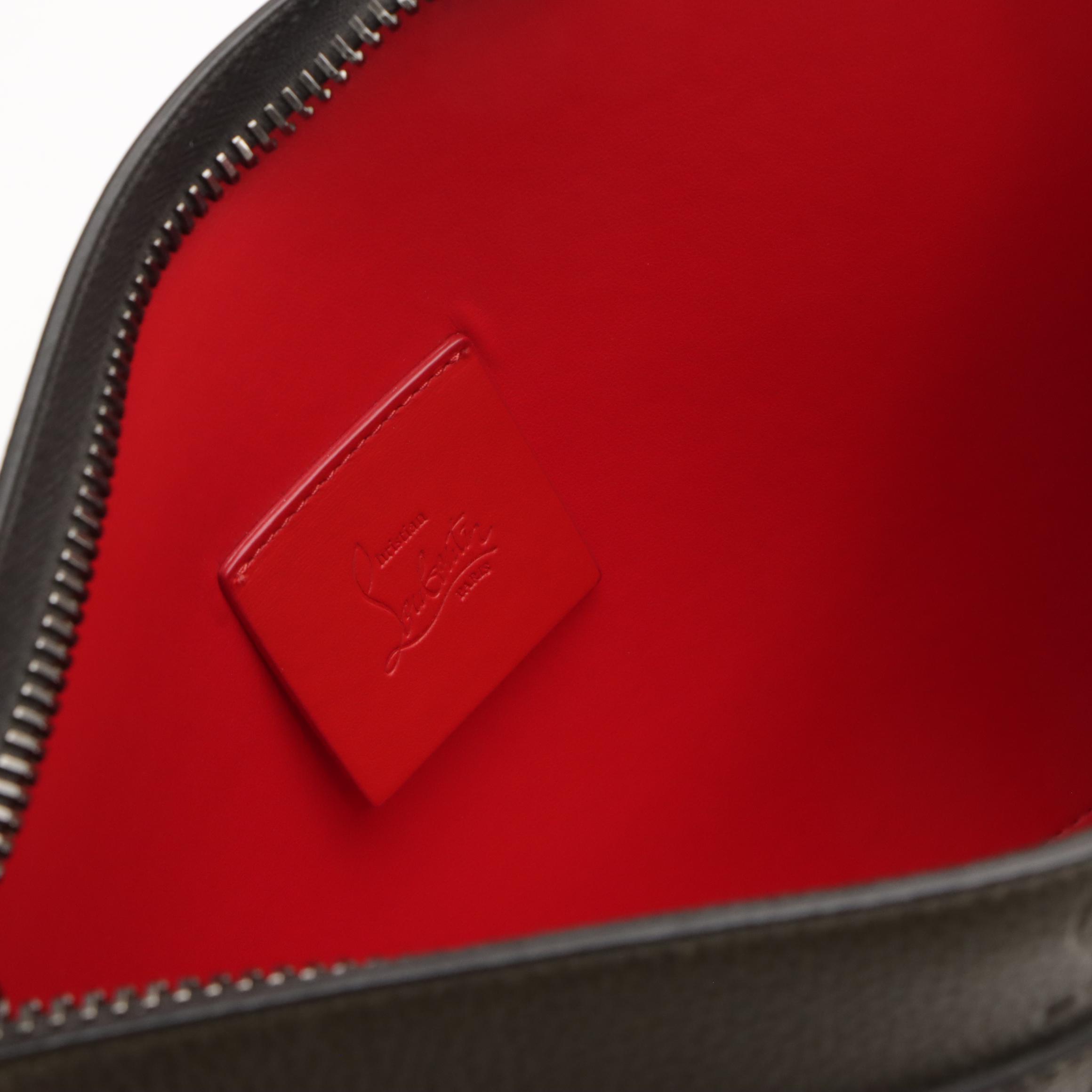 Christian Louboutin Spiked Skypouch in Empire Calf Leather with Box