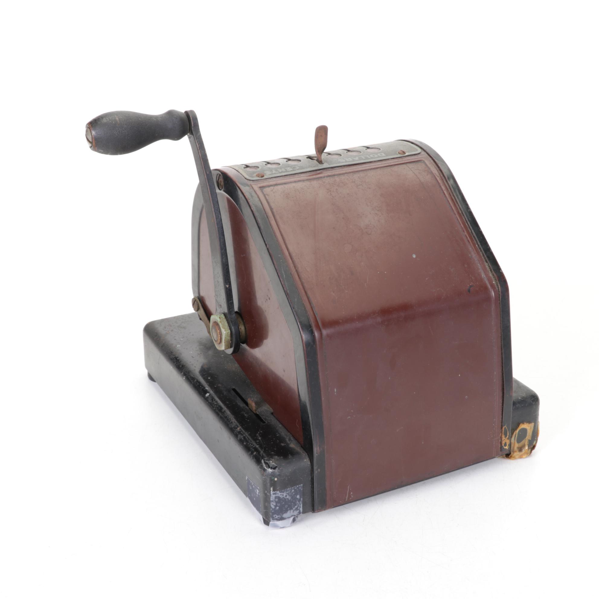 Paymaster Bakelite-Lever Check Writer, Belt-Style Coin Changers and Counter Bell