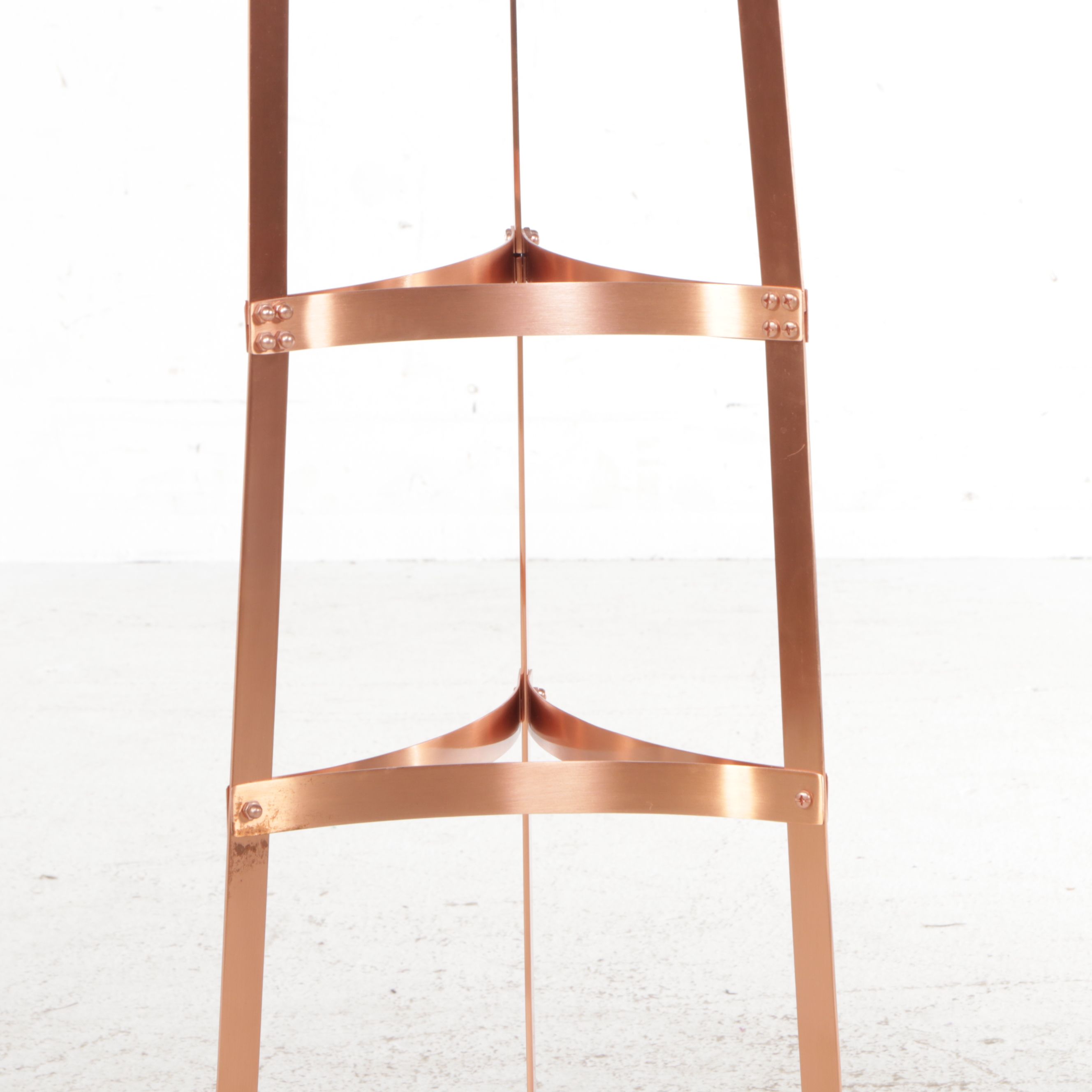 Copper Finish Six-Tier Cookware Stand