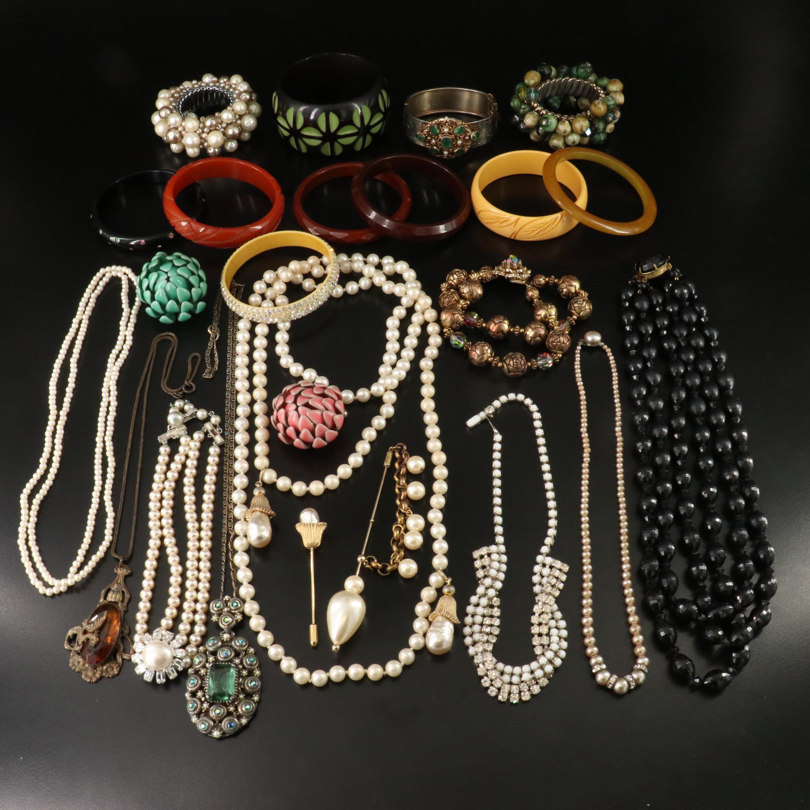 Bakelite and Celuloid Featured in Vintage Jewelry