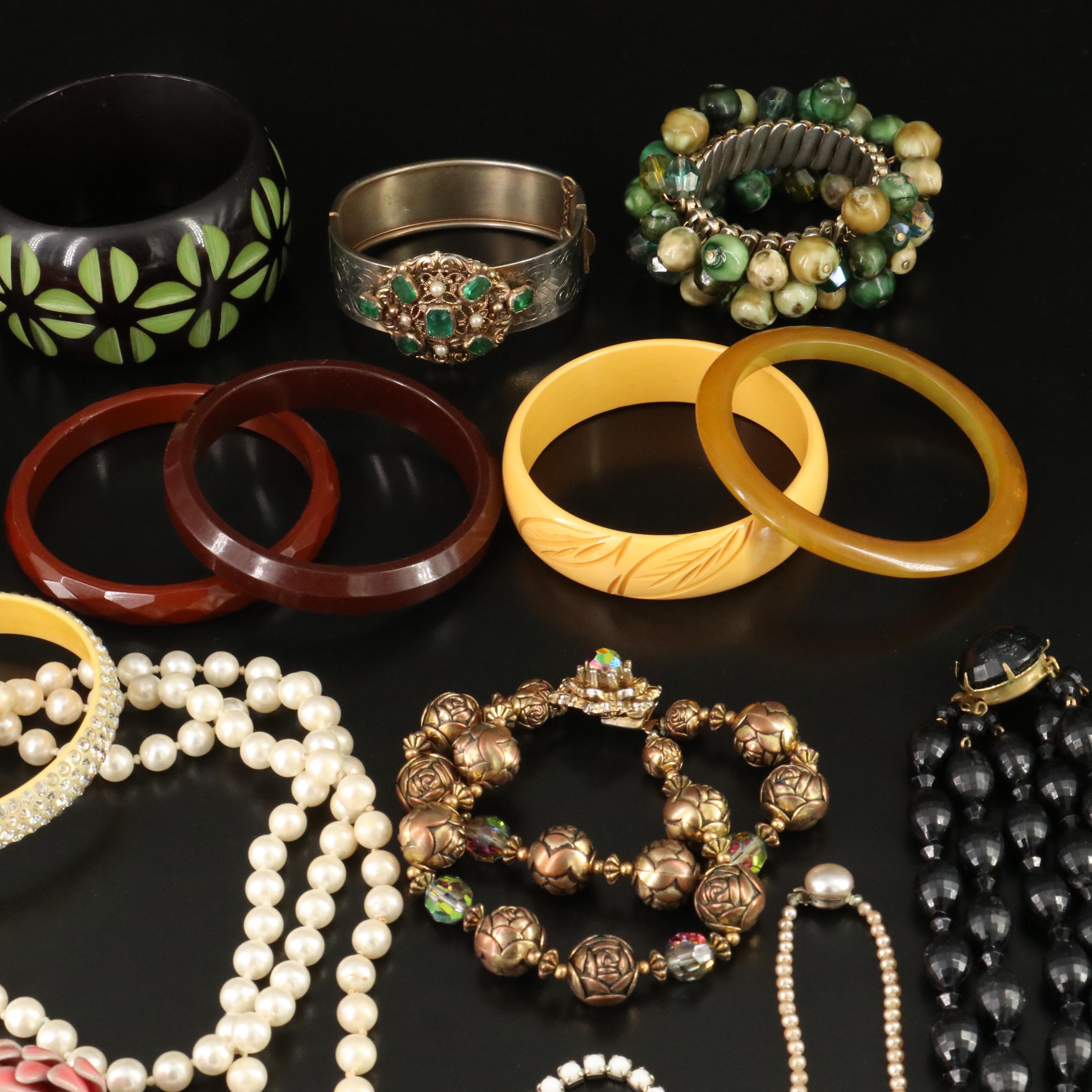 Bakelite and Celuloid Featured in Vintage Jewelry