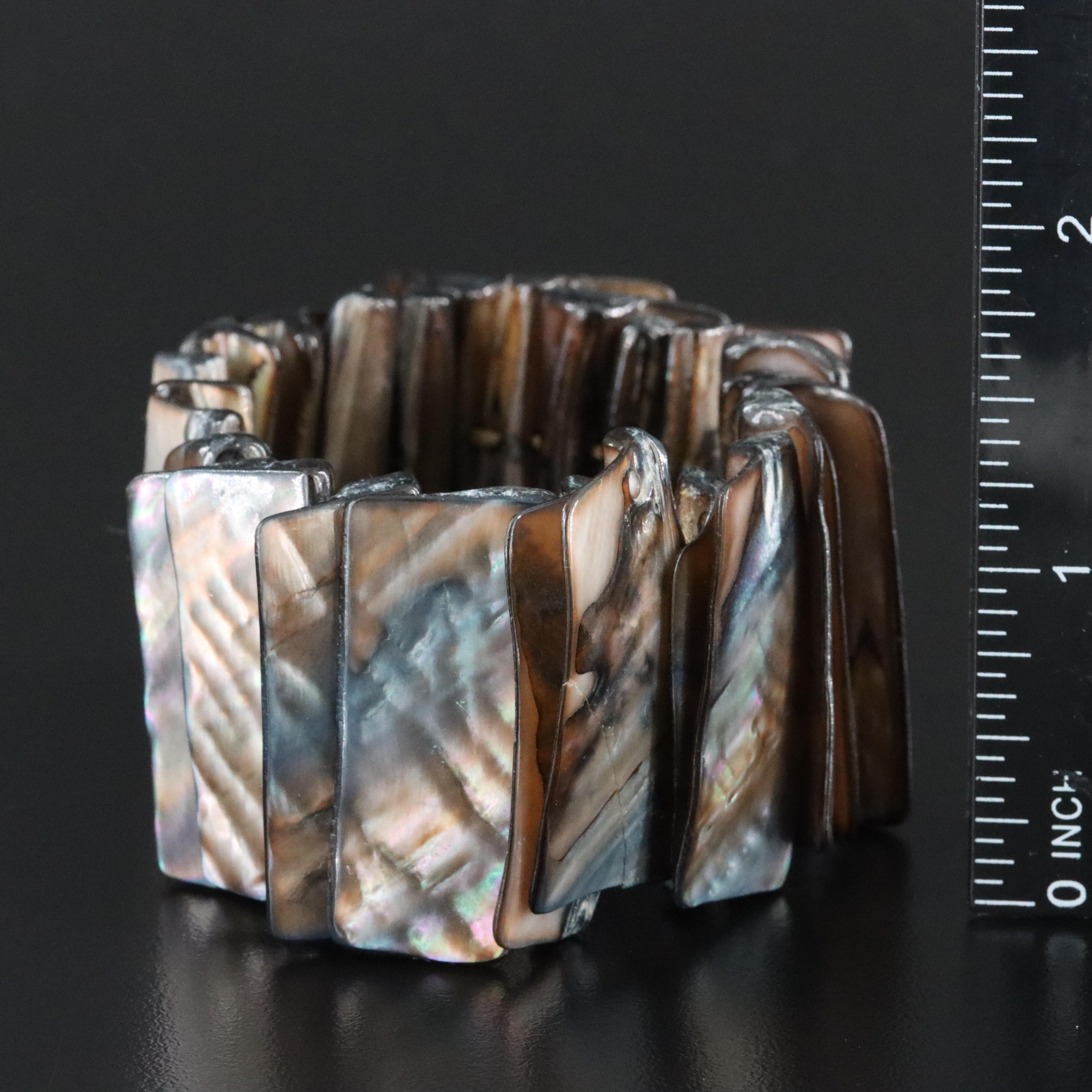Abalone Panel Expansion Bracelet