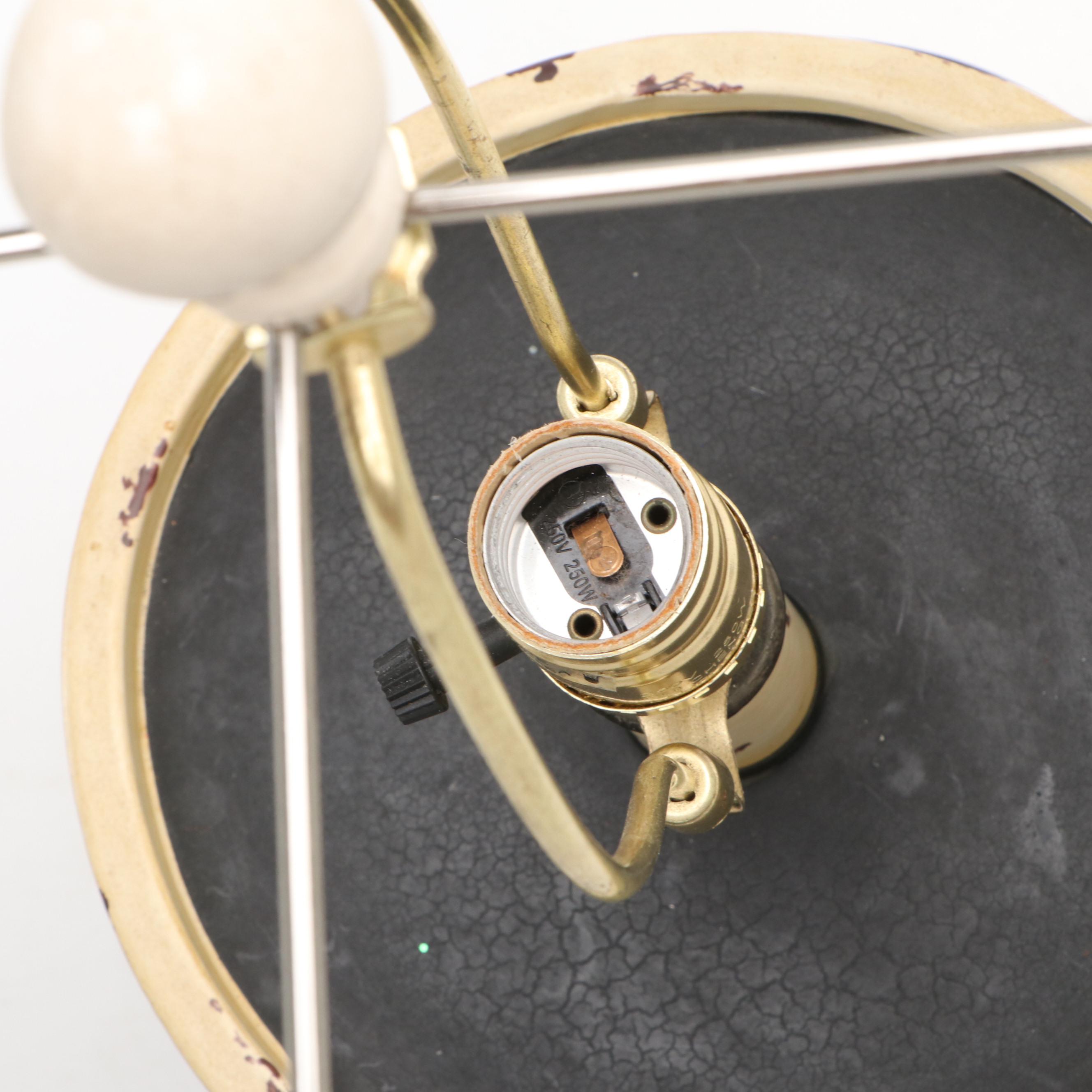 Folk Art Cow Print Bucket and Sugar Tin Canister Table Lamps