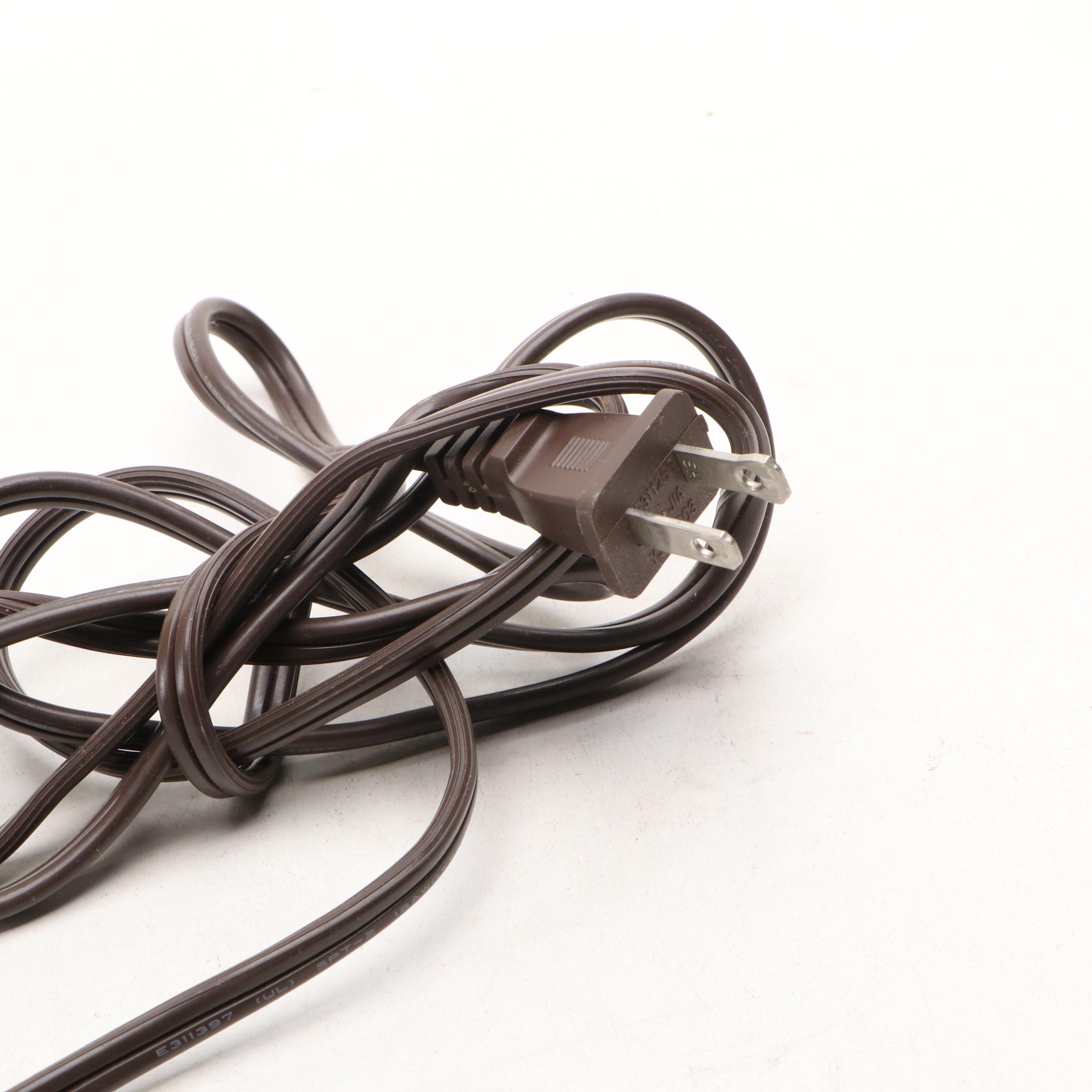 Folk Art Cow Print Bucket and Sugar Tin Canister Table Lamps