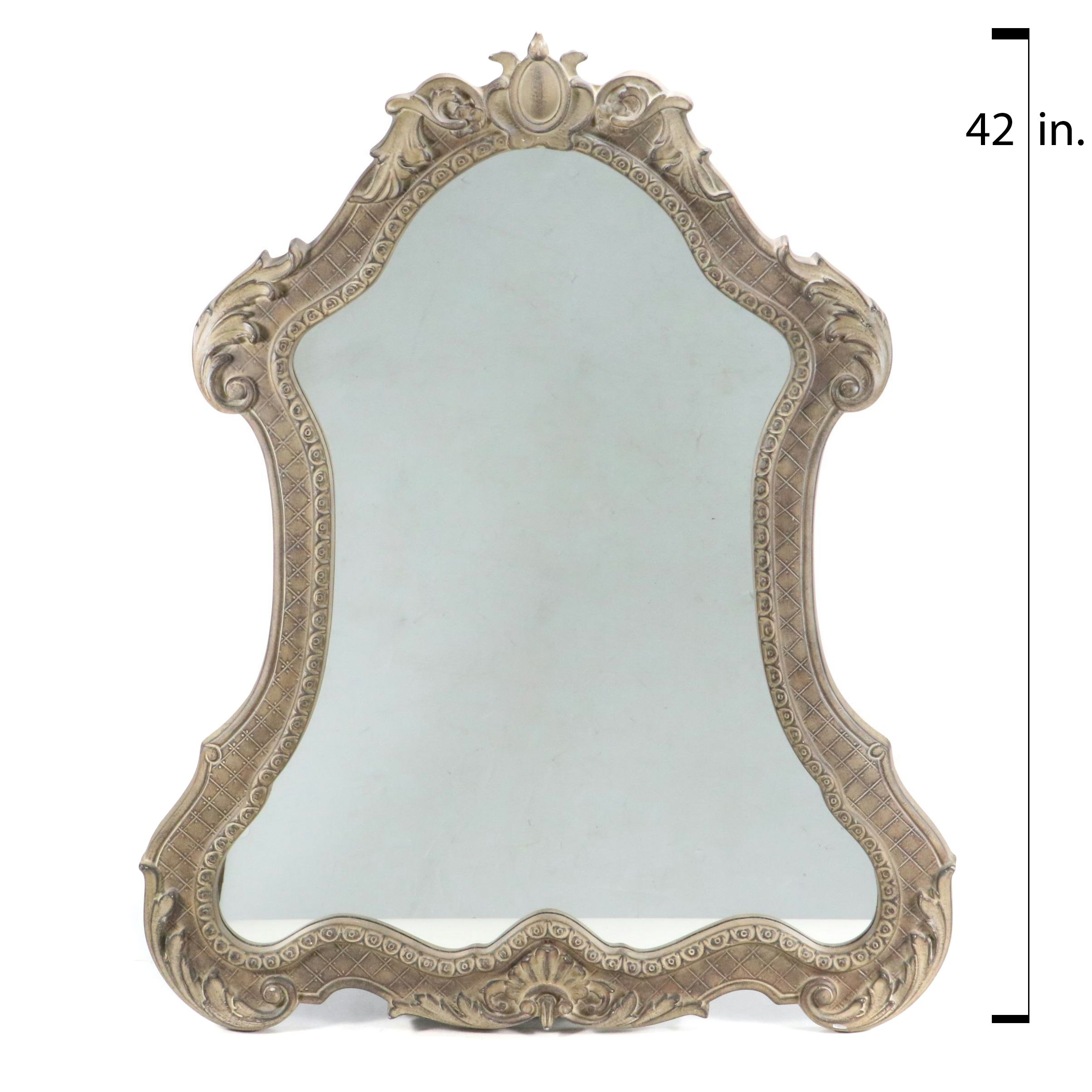 Allen + Roth "Washed Espresso Ornate" Wall Mirror