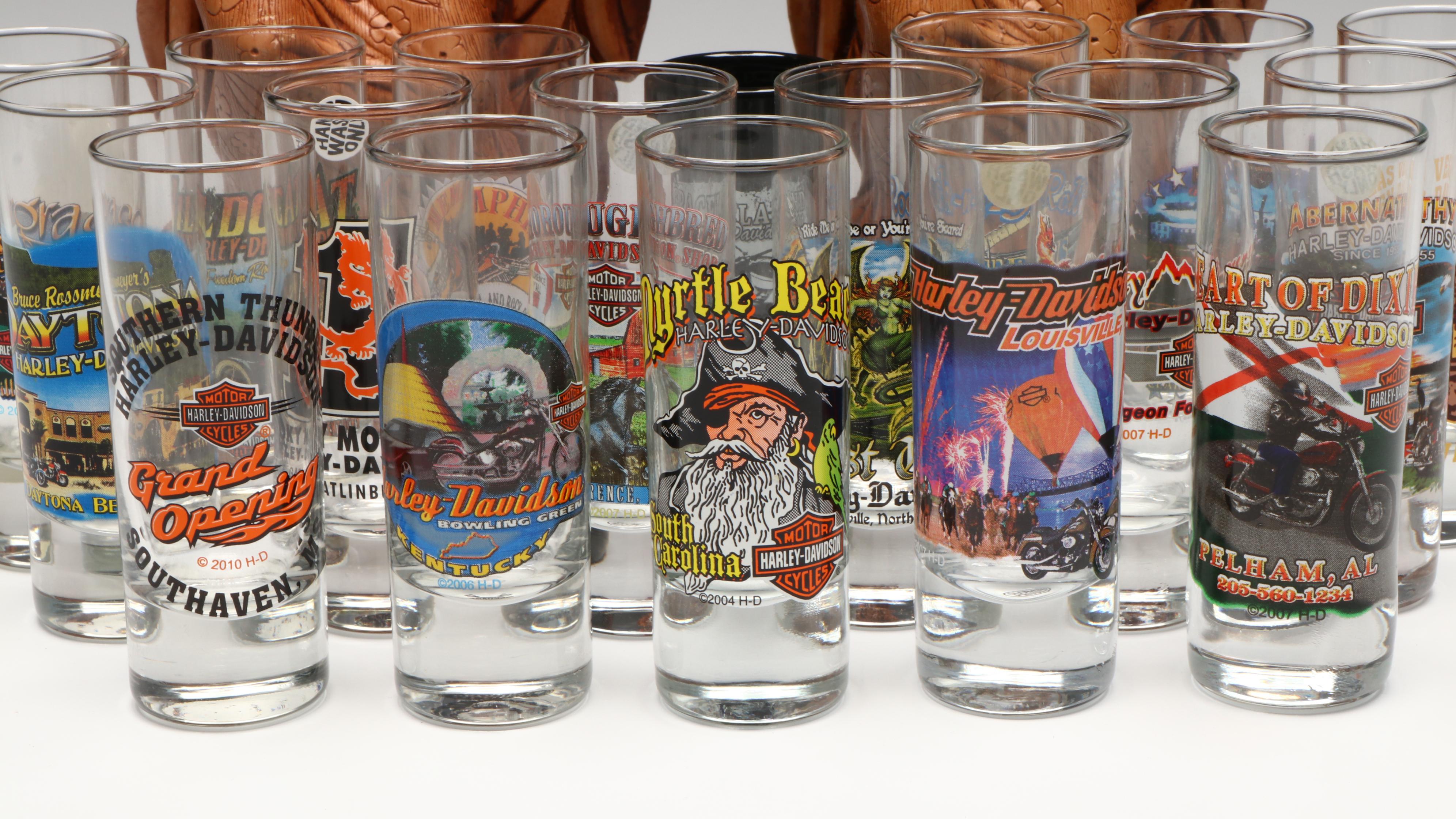 Coco Joe's Hapa-Wood Maile Lakas, Harley-Davidson Shot Glasses and Keychains