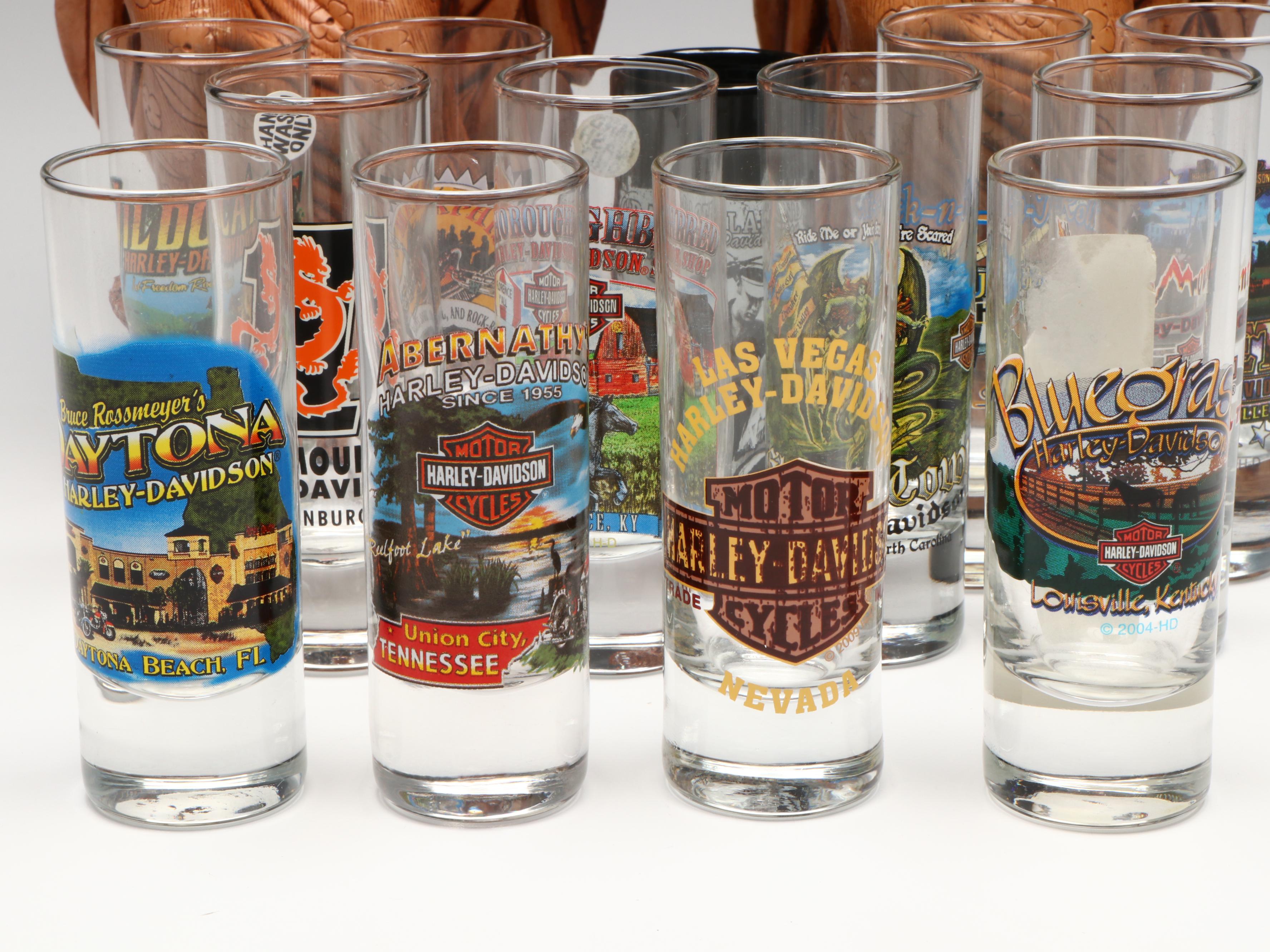 Coco Joe's Hapa-Wood Maile Lakas, Harley-Davidson Shot Glasses and Keychains