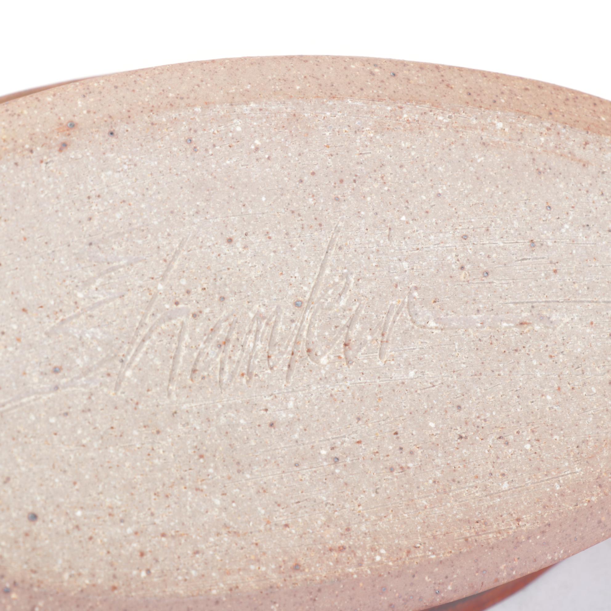 Ellen Shankin Hand-Thrown Pottery Bowls, Vase and Box, Late 20th Century