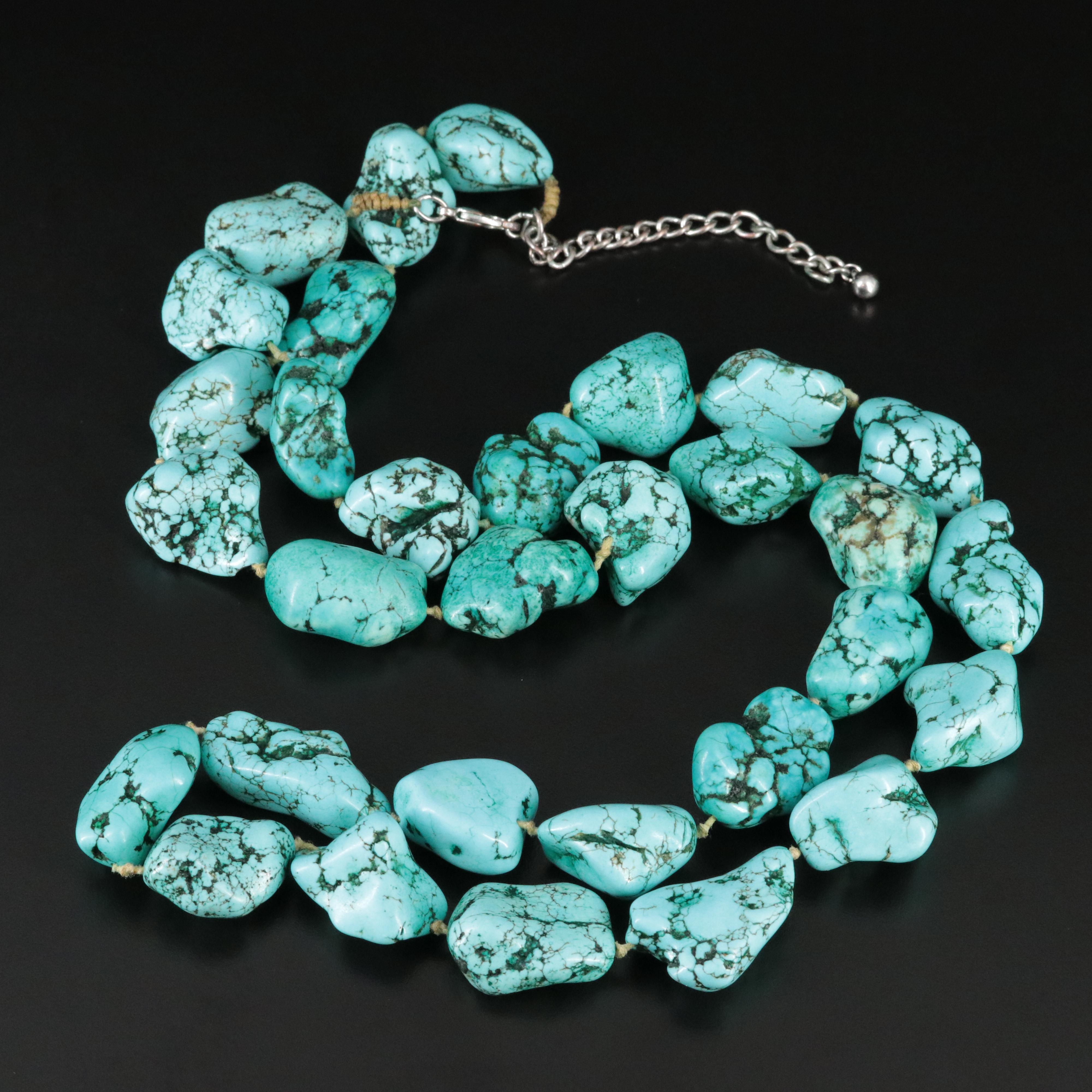 Magnesite Large Bead Necklace