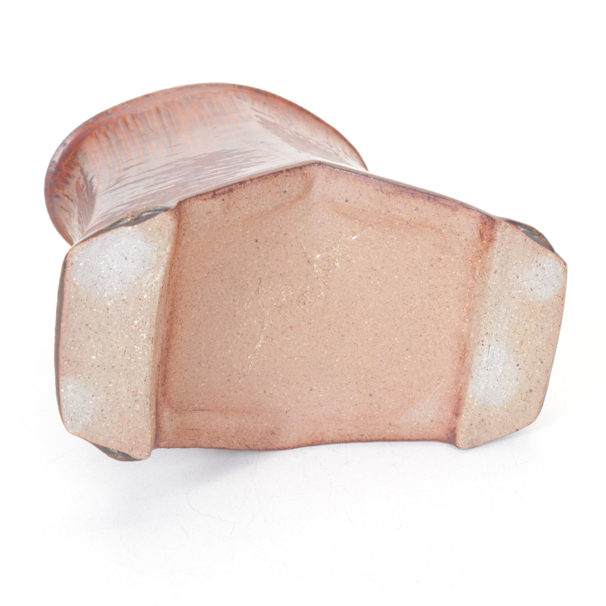 Ellen Shankin Hand-Thrown Pottery Bowls, Vase and Box, Late 20th Century