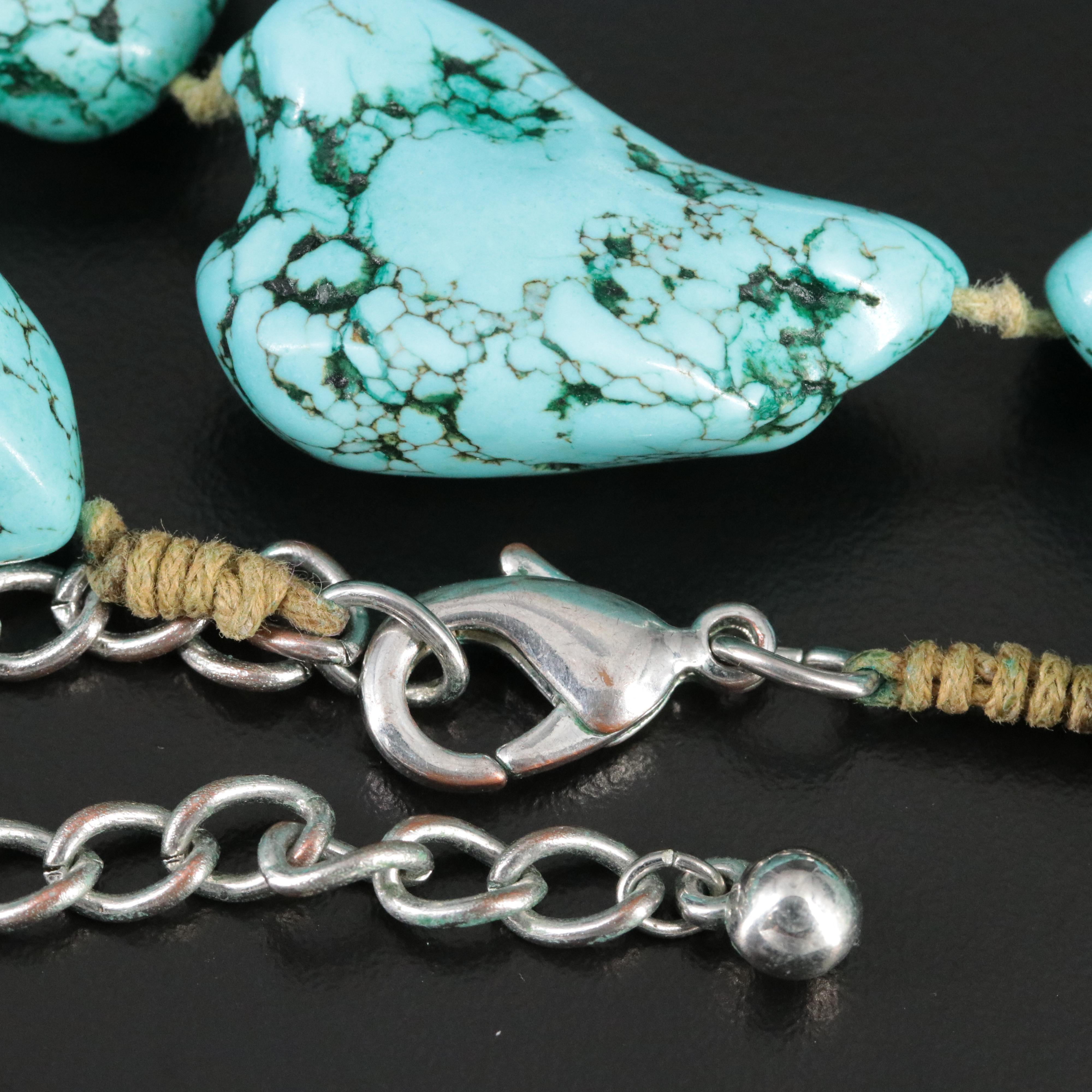 Magnesite Large Bead Necklace