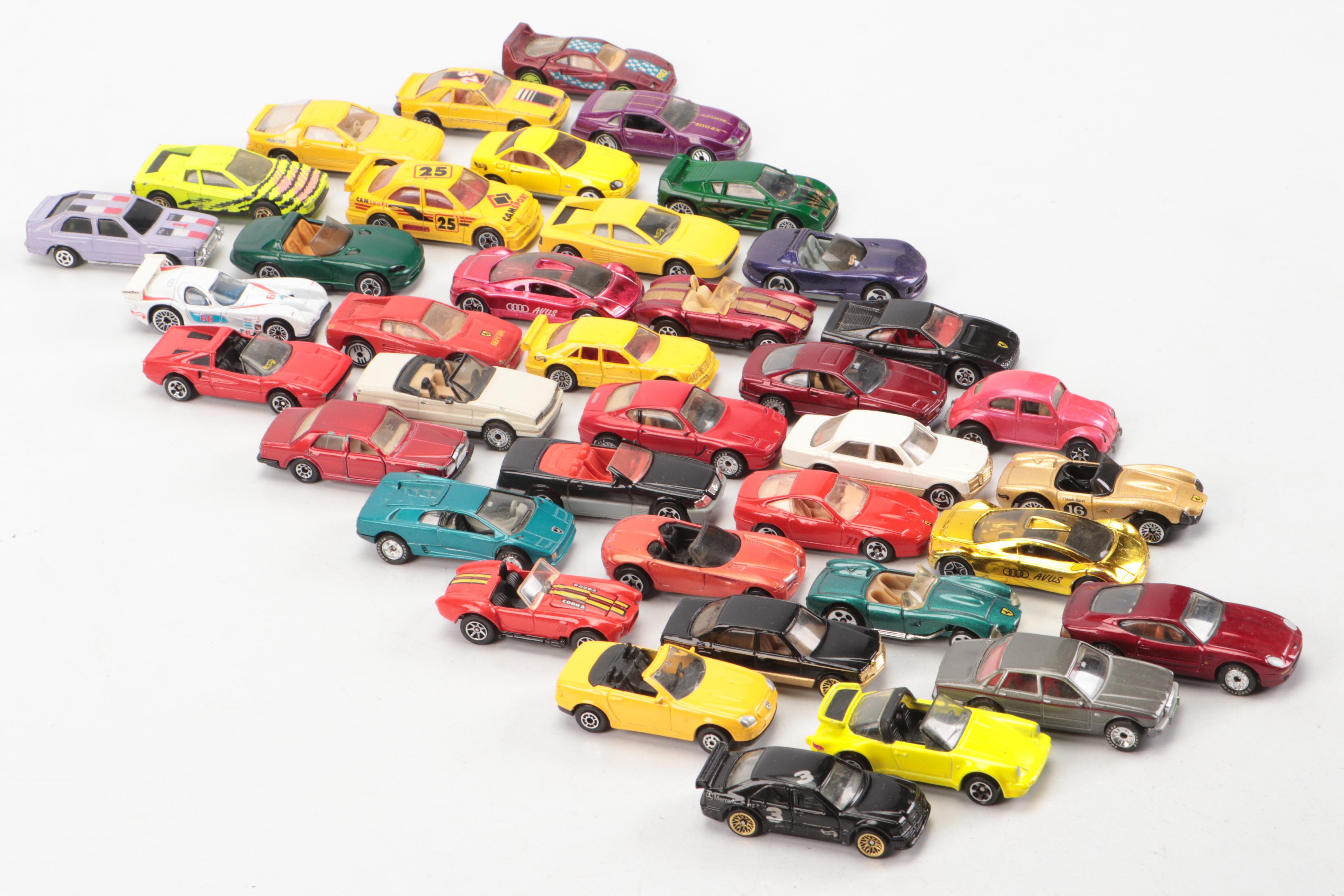 Mattel Hot Wheels Ferrari, Lamborghini Diablo and Other Diecast Toy Cars