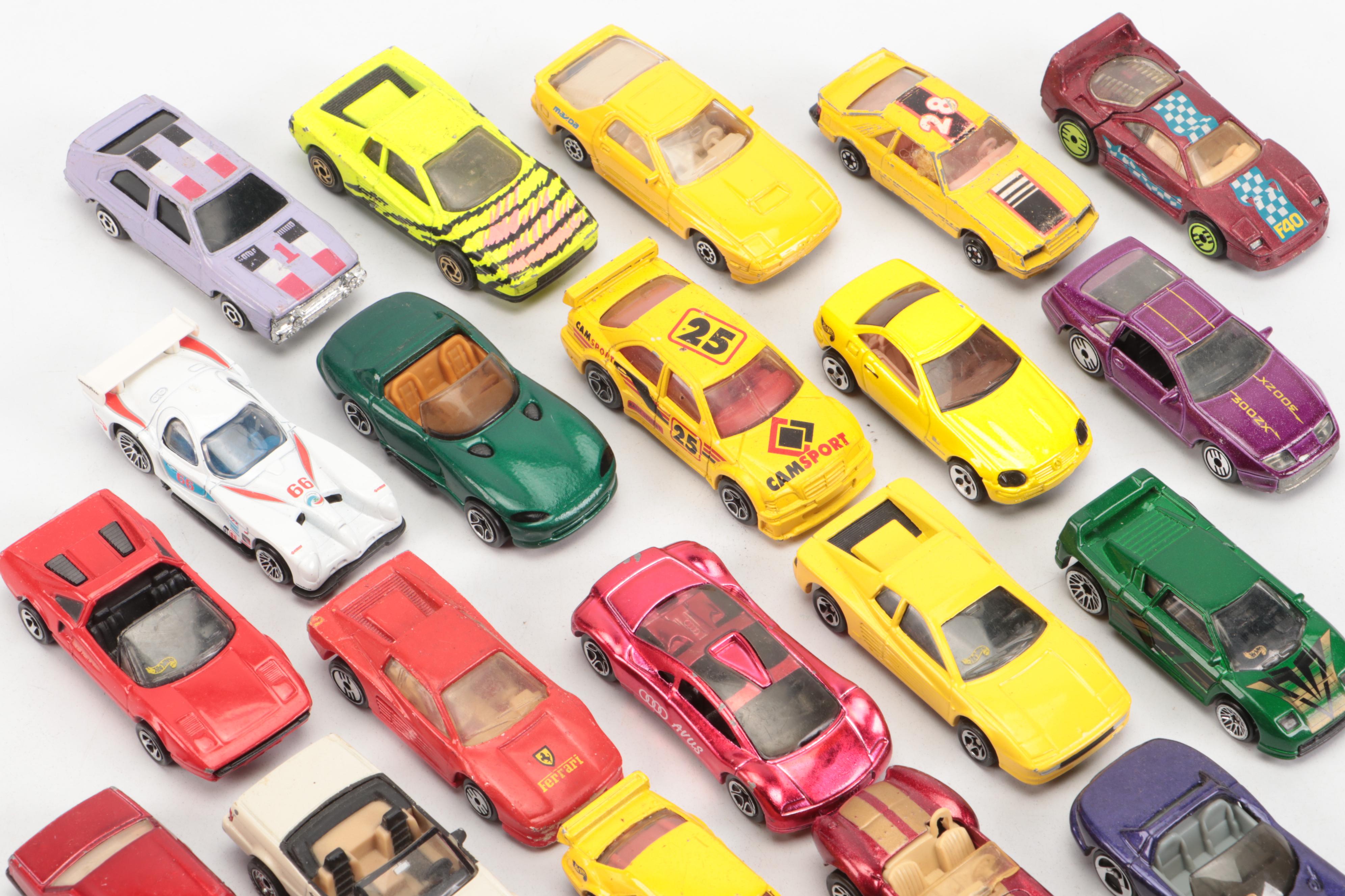 Mattel Hot Wheels Ferrari, Lamborghini Diablo and Other Diecast Toy Cars