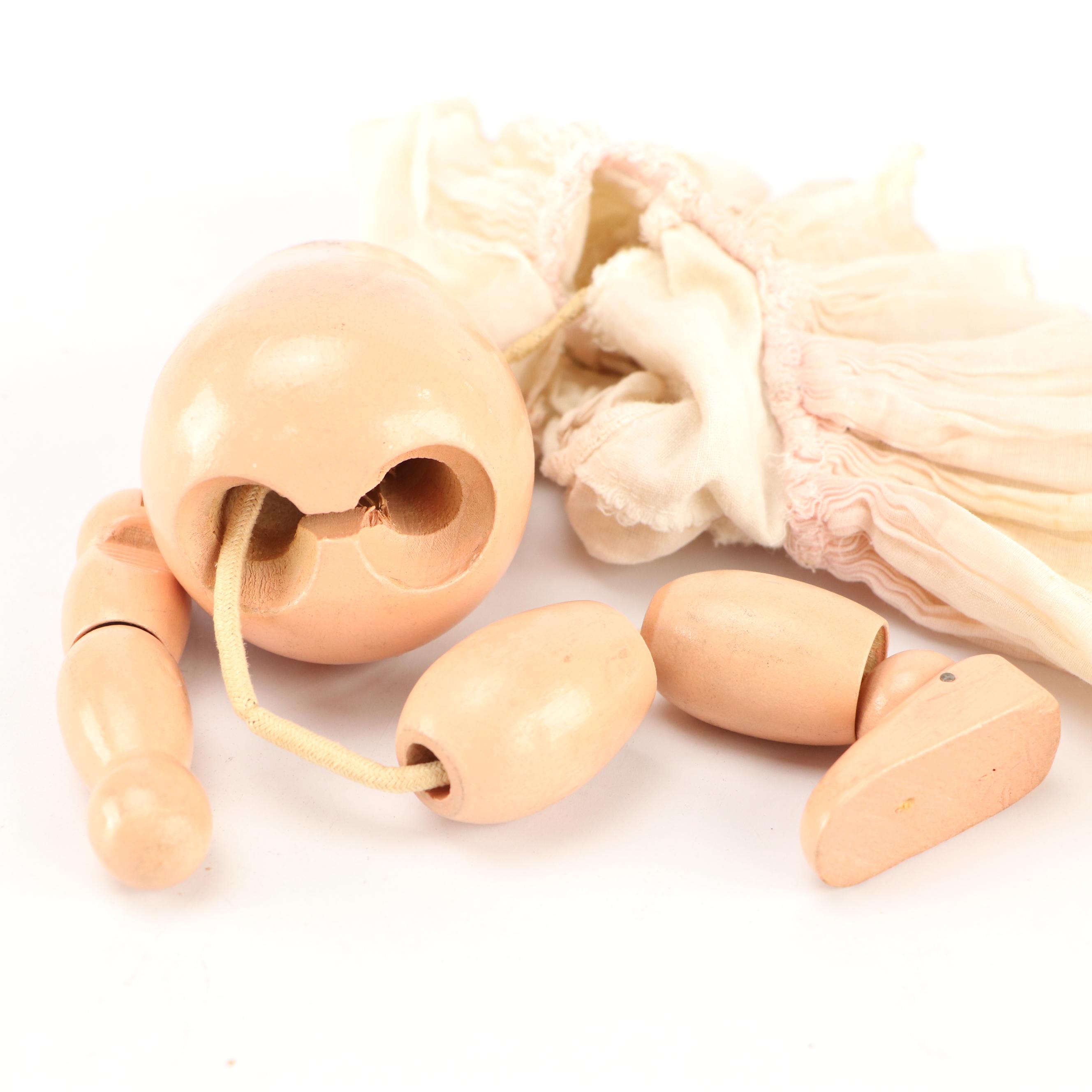 Madame Hendron Doll with Other Composite Doll and  Glasco Baby Vanity Jars