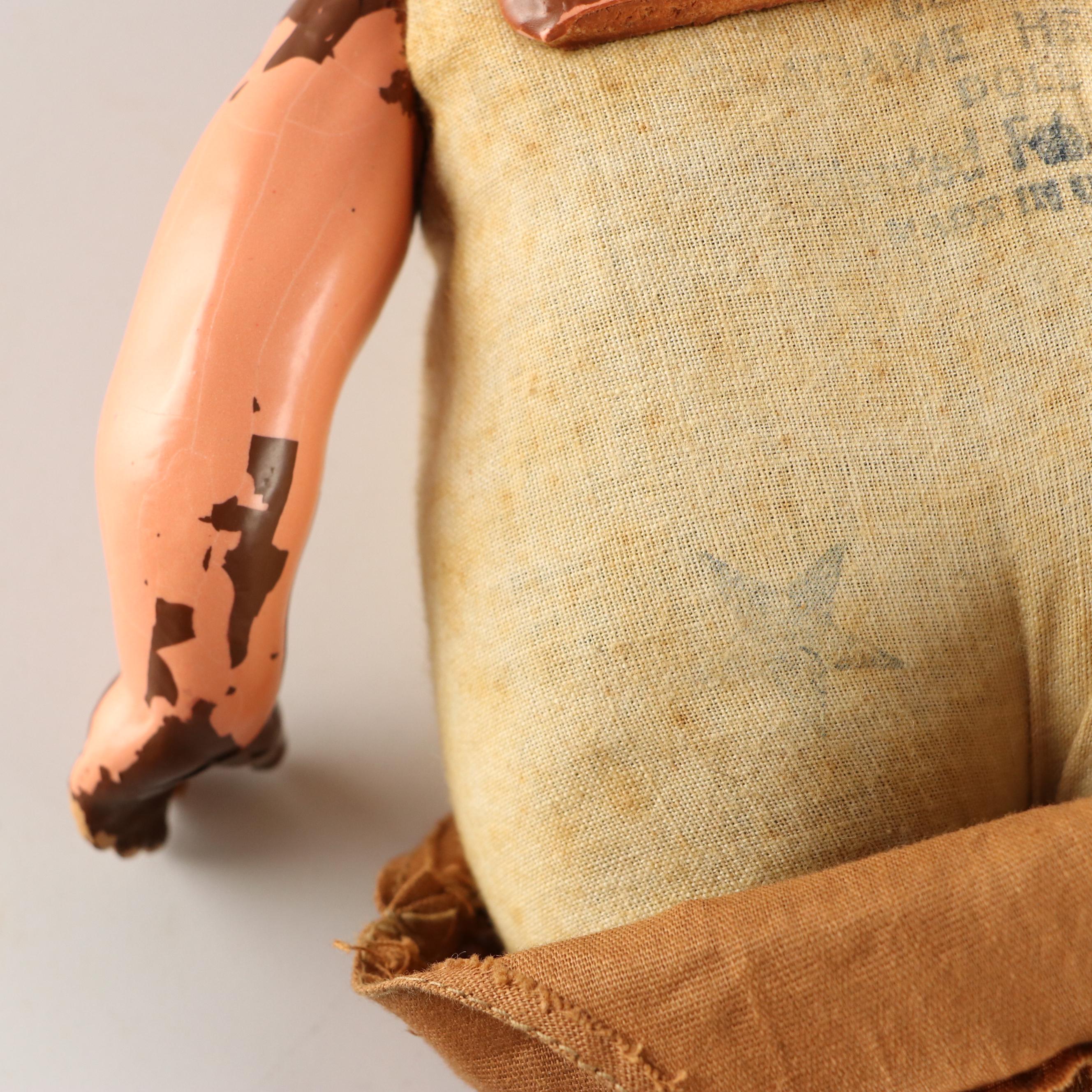 Madame Hendron Doll with Other Composite Doll and  Glasco Baby Vanity Jars