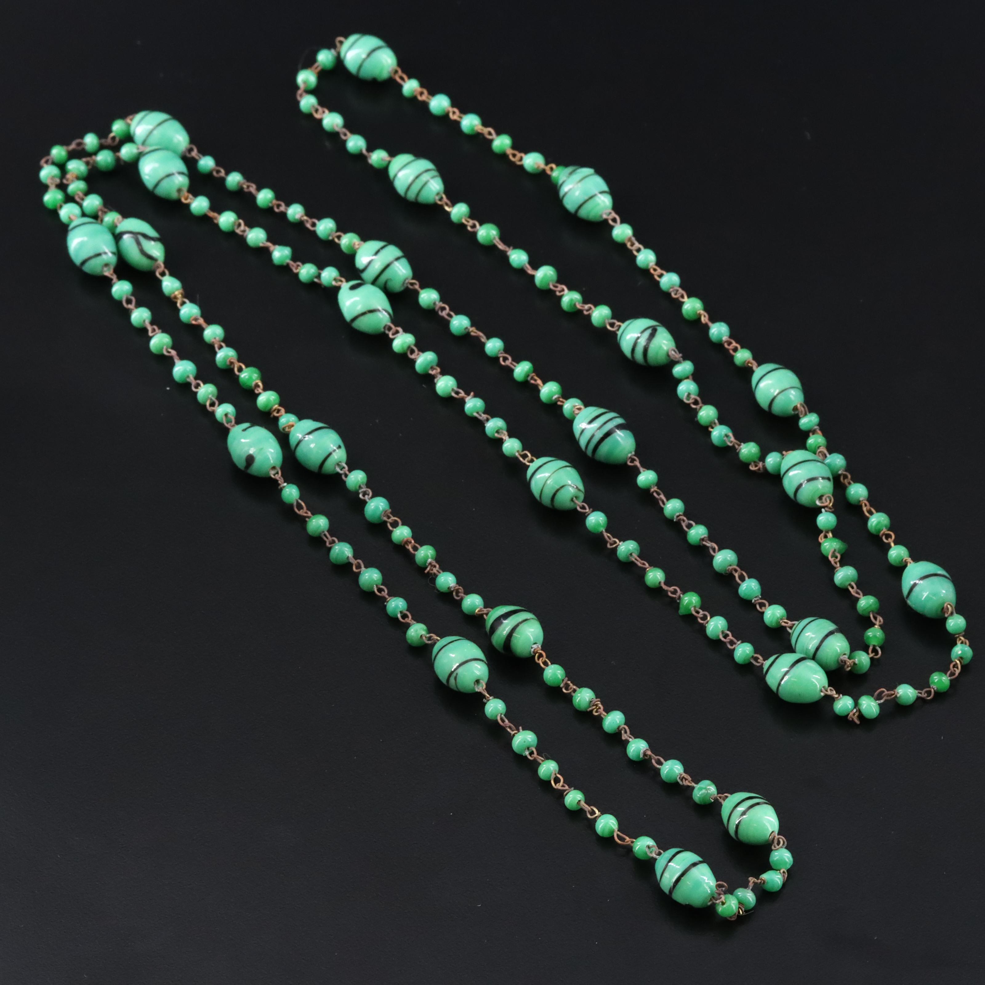 Vintage Spun Glass Necklace