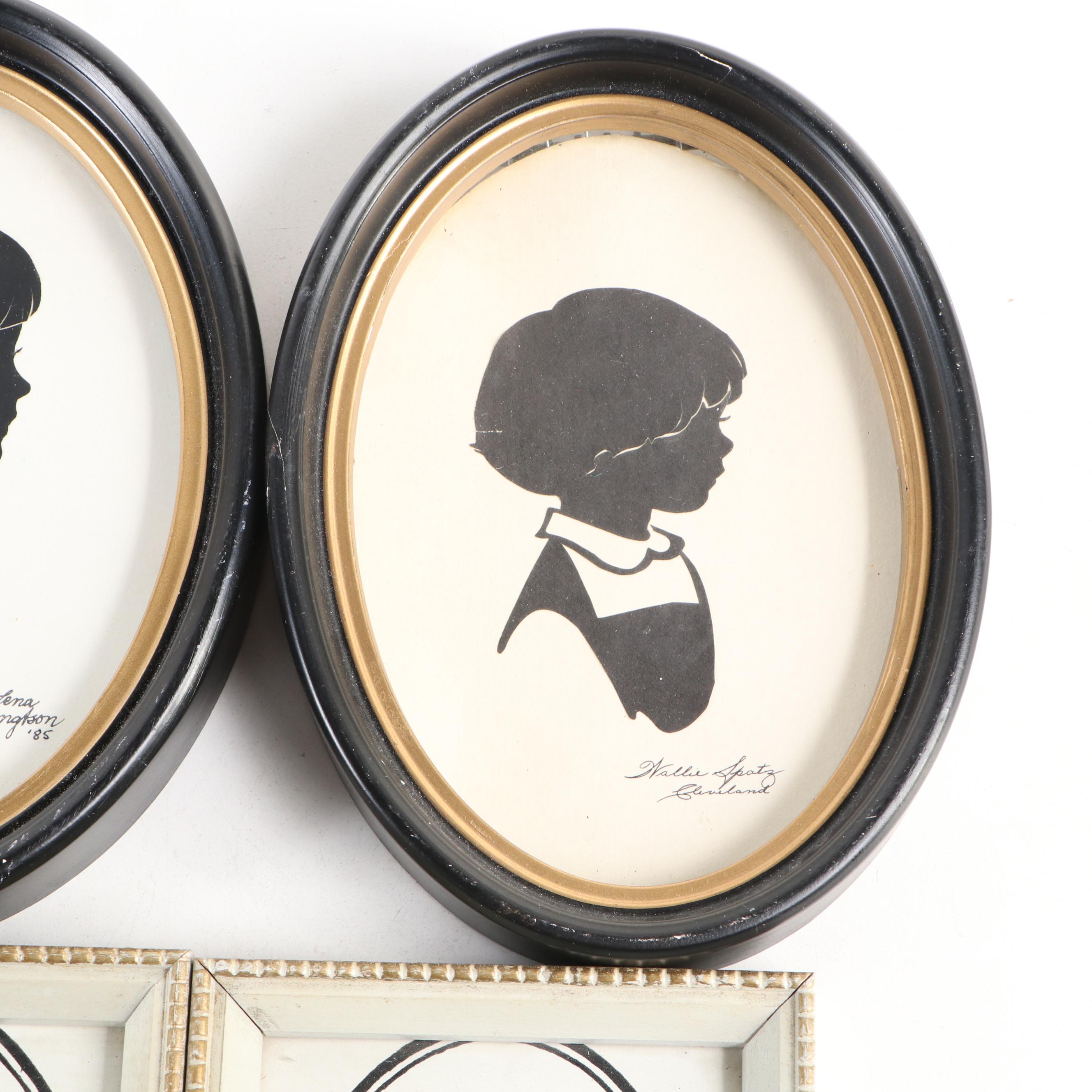 Lena Bengtson Hand-Cut Paper Profile Silhouettes of Children