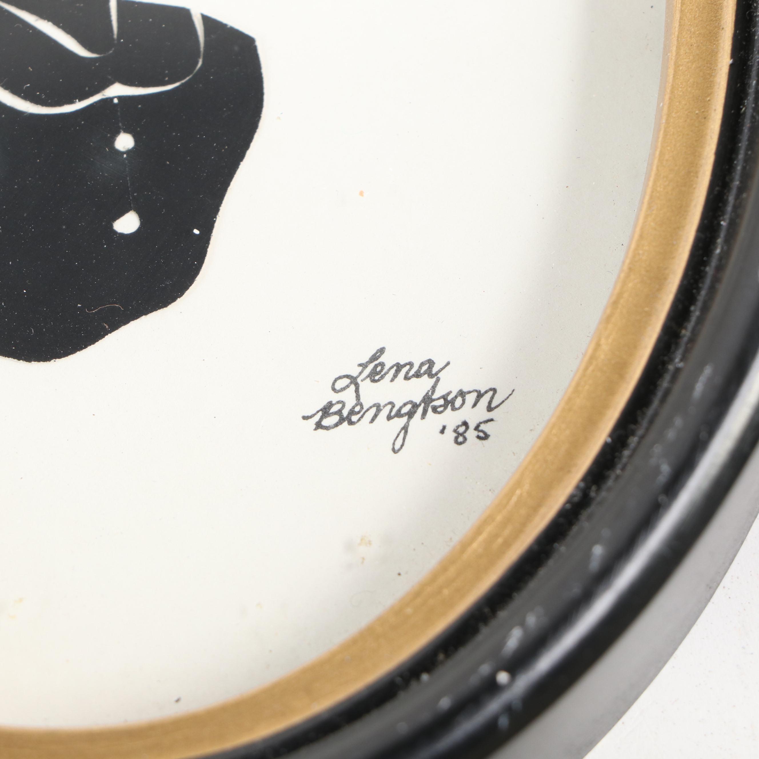 Lena Bengtson Hand-Cut Paper Profile Silhouettes of Children