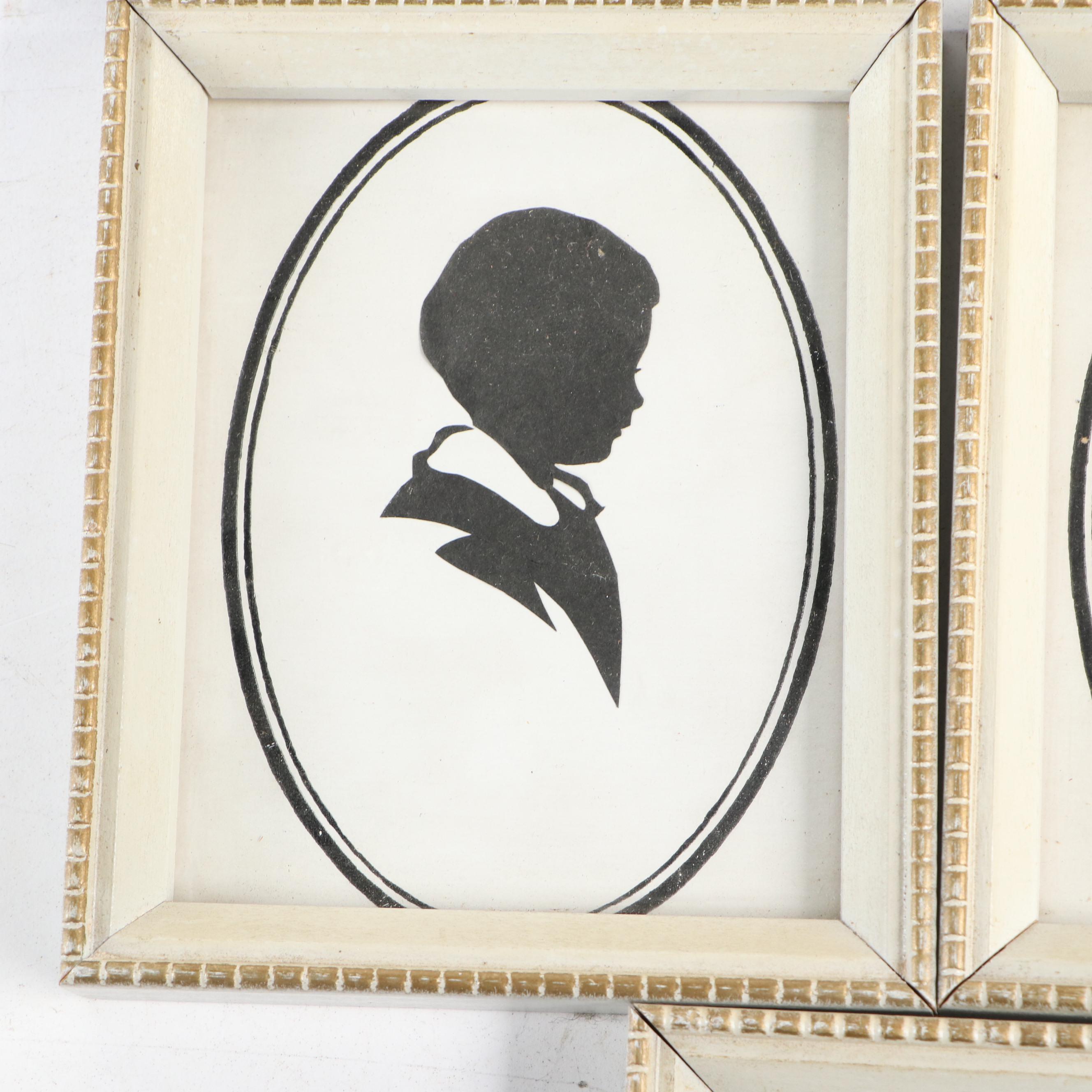 Lena Bengtson Hand-Cut Paper Profile Silhouettes of Children