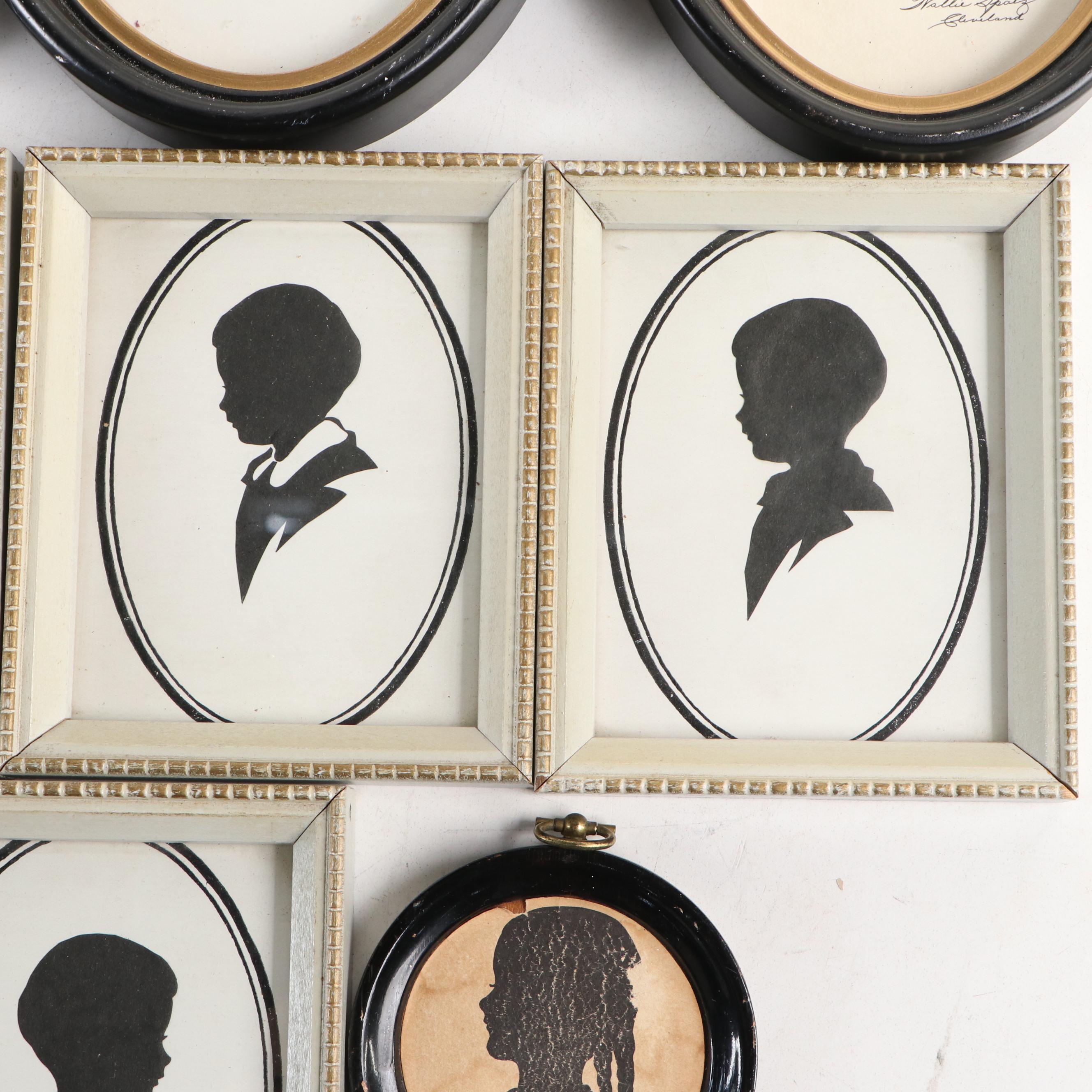 Lena Bengtson Hand-Cut Paper Profile Silhouettes of Children