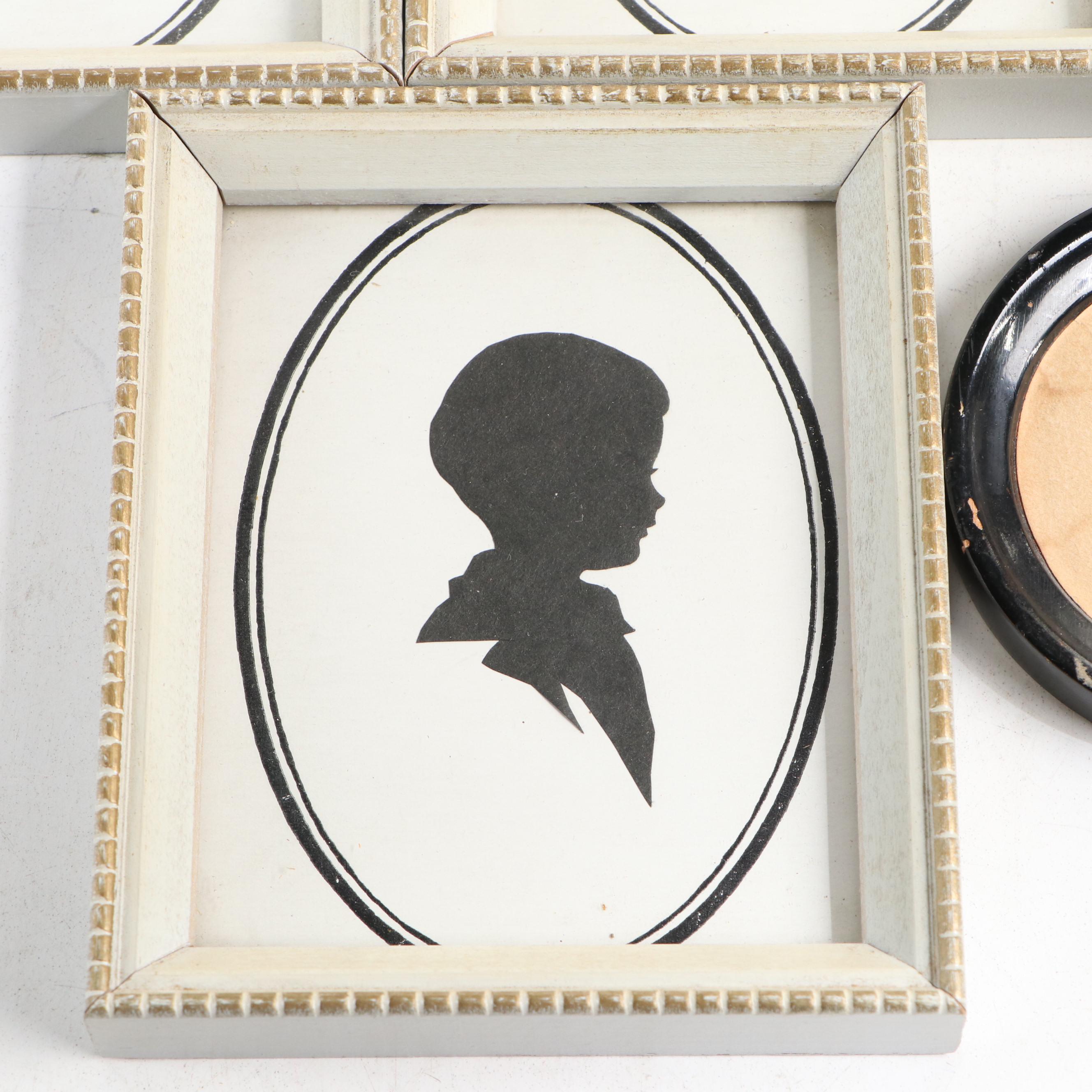 Lena Bengtson Hand-Cut Paper Profile Silhouettes of Children