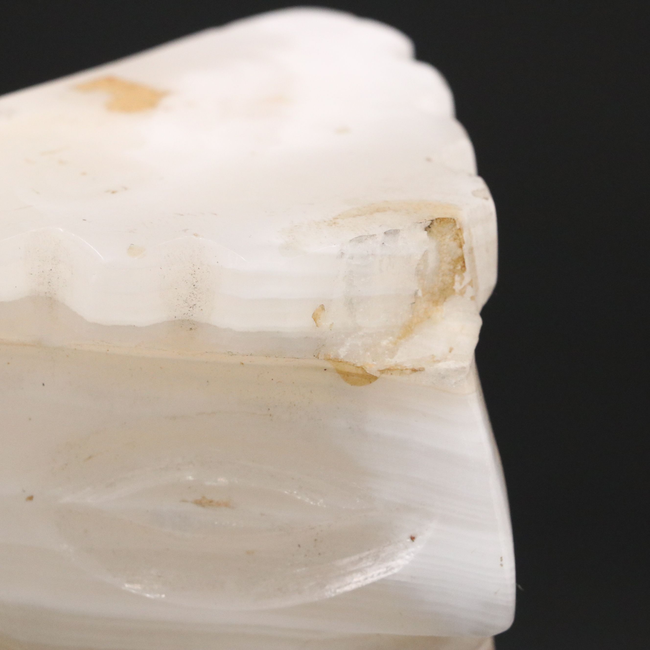 Mexican Banded Calcite Figural Bookends, Mid/Late 20th Century