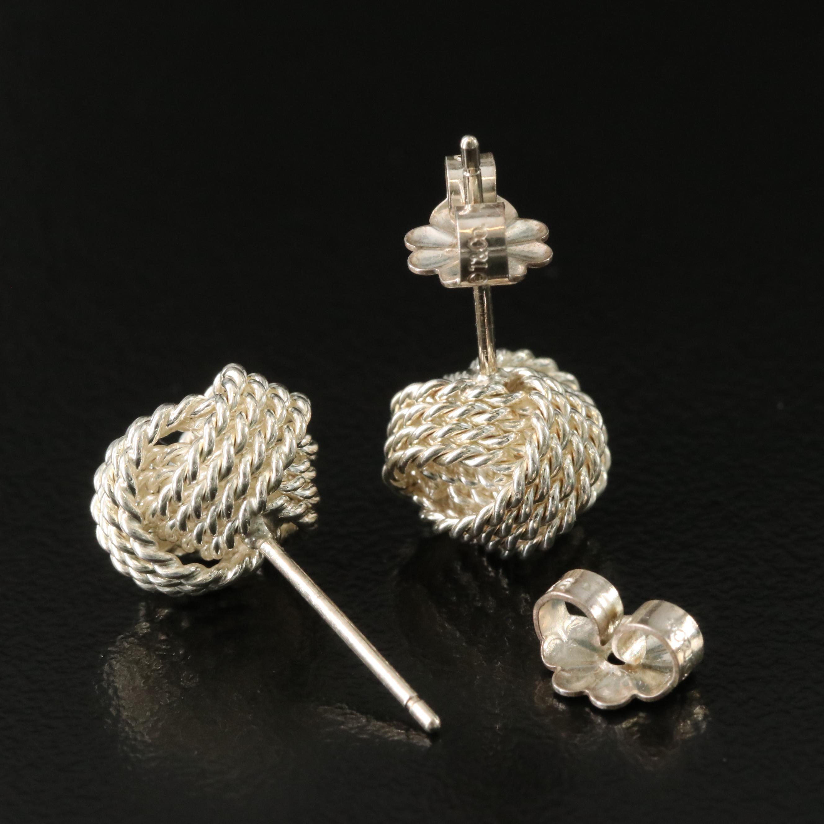 Tiffany & Co. Sterling Twist Knot Earrings