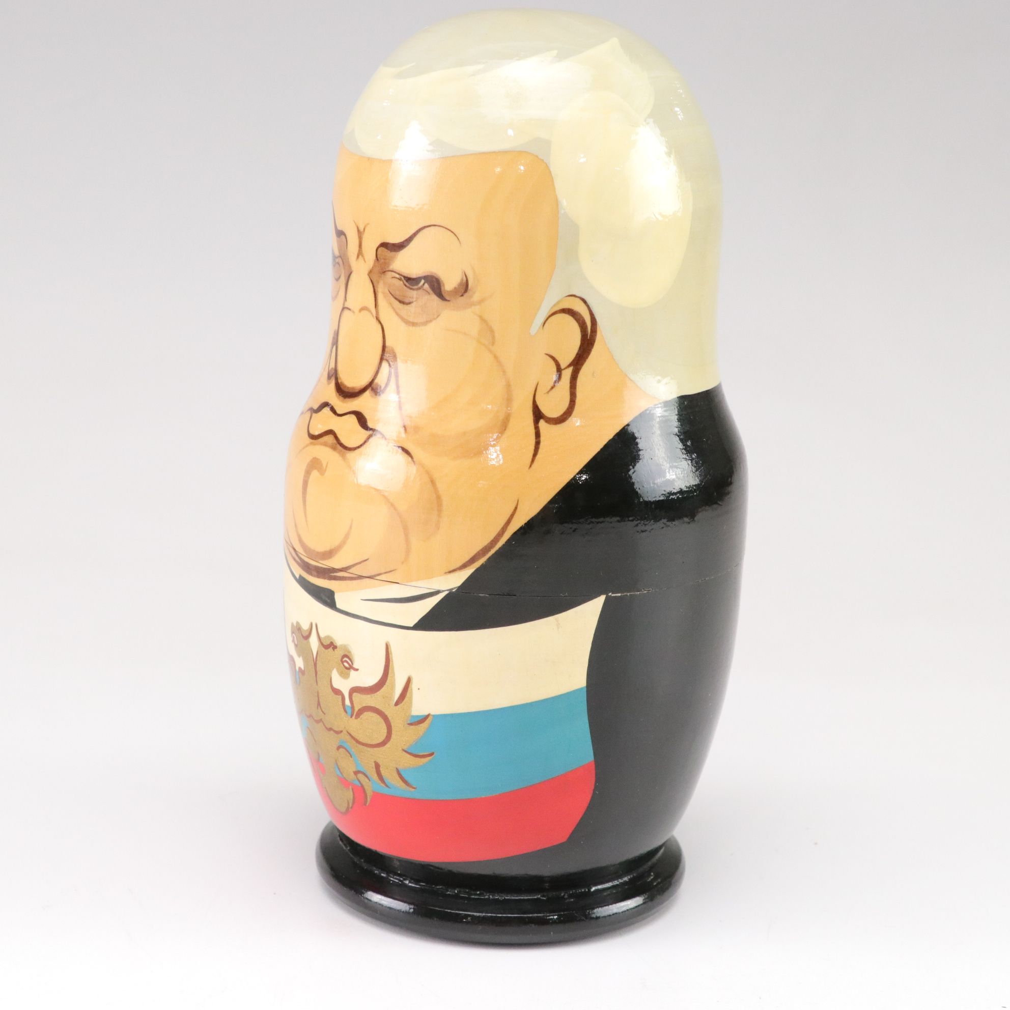 USSR Hand-Painted Wooden Russian Leaders Matryoshka Dolls