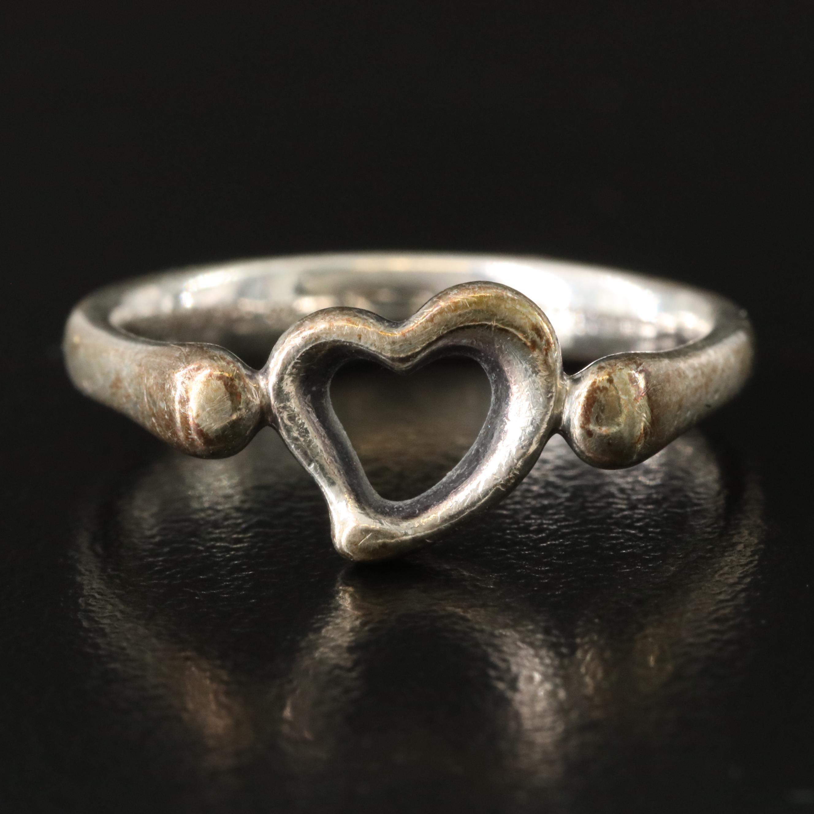 Elsa Peretti for Tiffany & Co. Open Heart Sterling Ring
