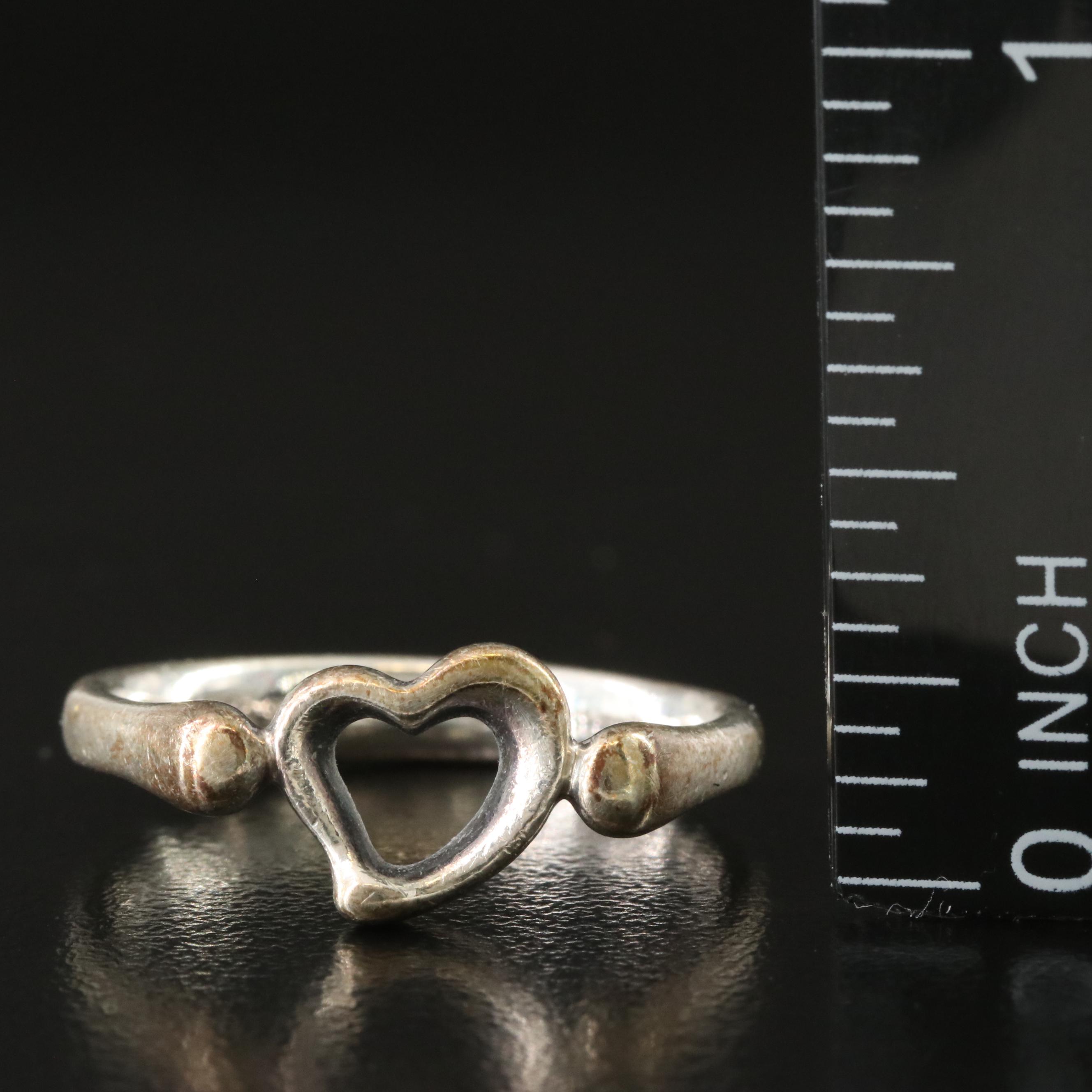 Elsa Peretti for Tiffany & Co. Open Heart Sterling Ring