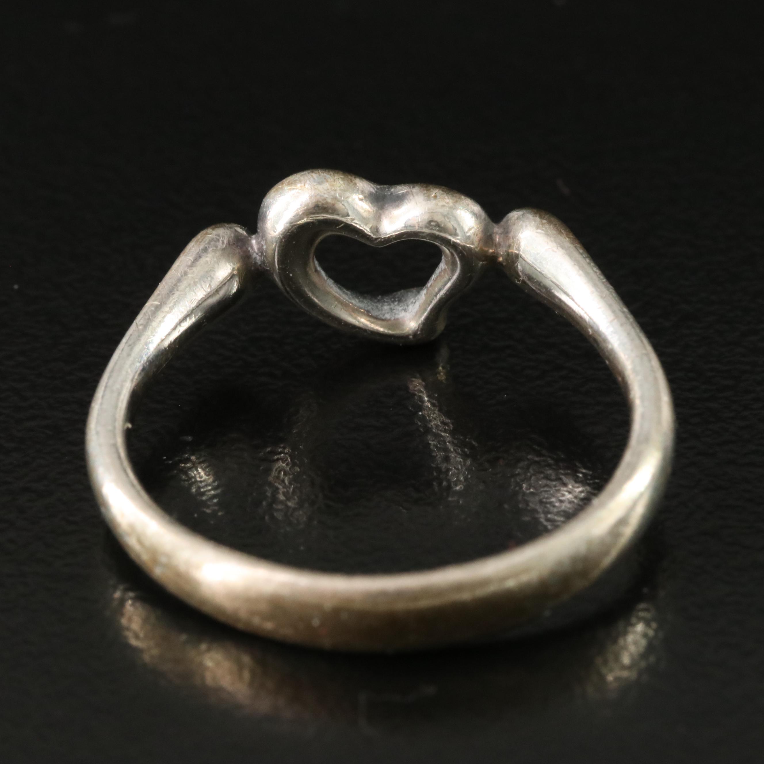 Elsa Peretti for Tiffany & Co. Open Heart Sterling Ring