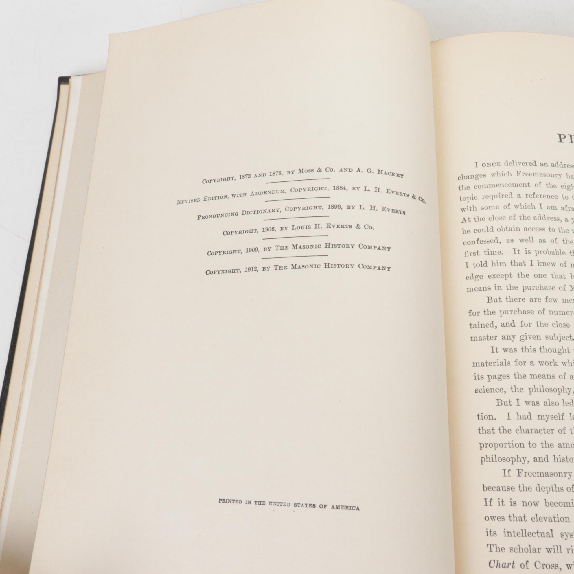 "Encyclopedia of Freemasonry" Two Volume Set with Histories of Humbolt Lodge