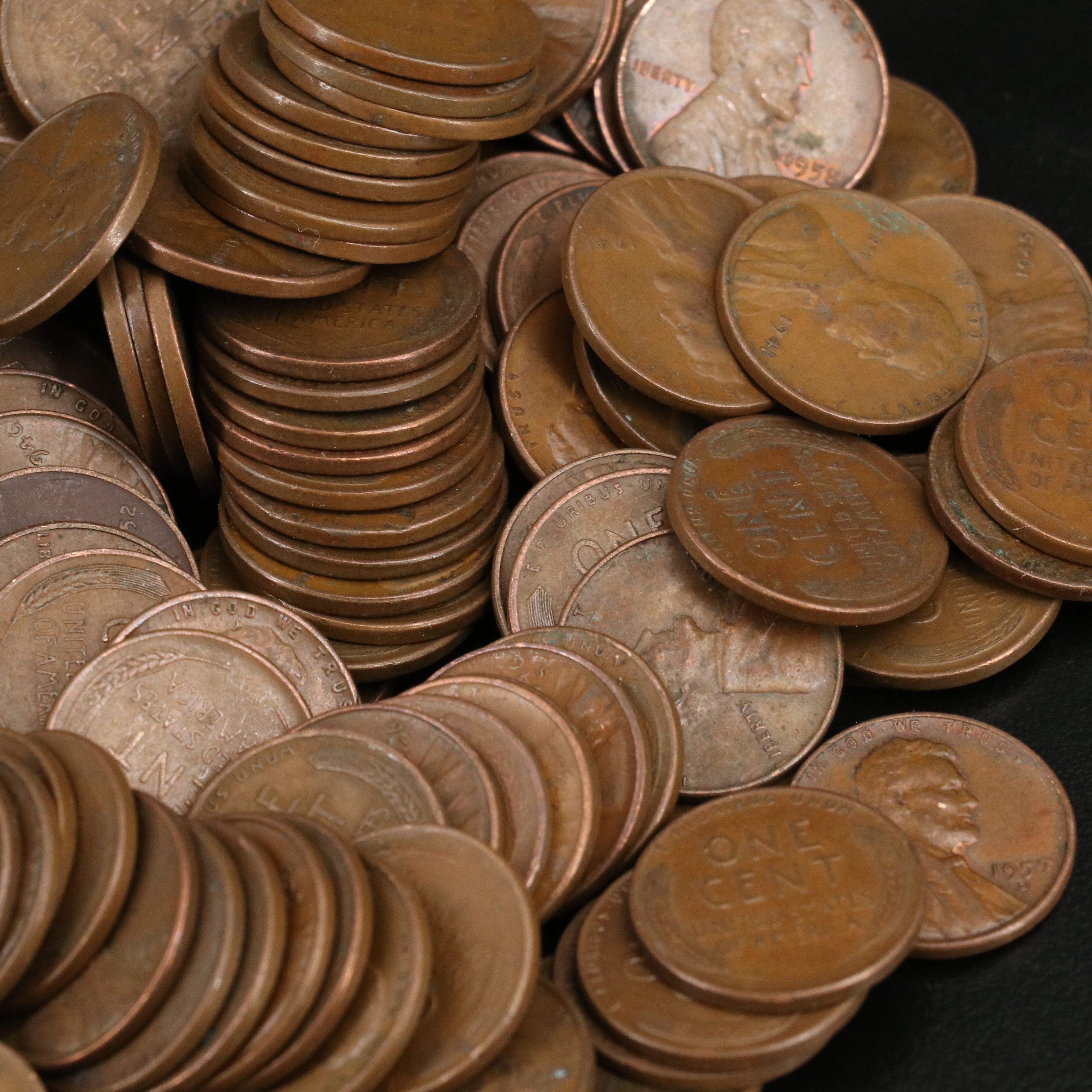 Collection of 800 Wheat Cents and Buffalo Nickels