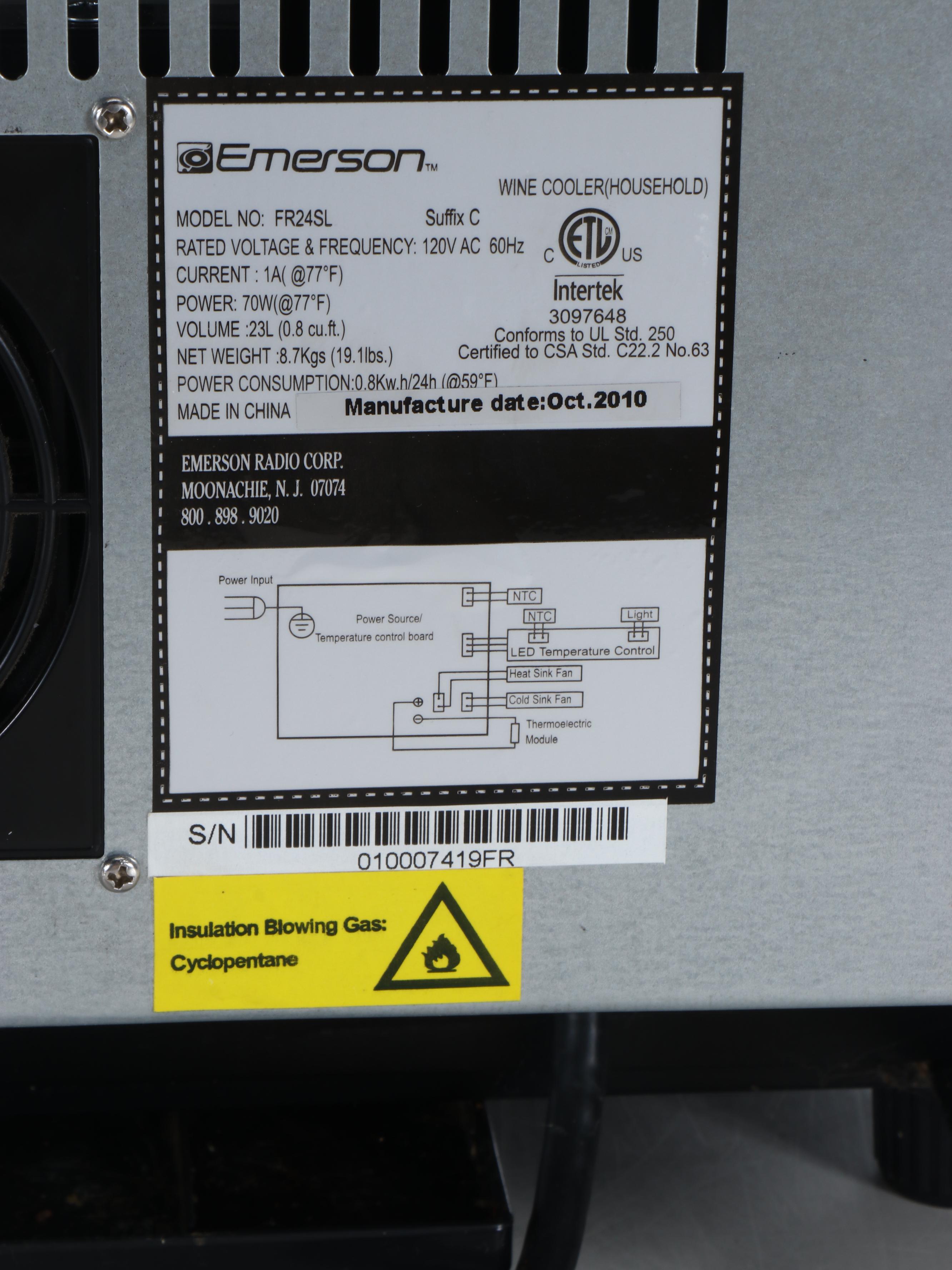 Emerson Wine Bottle Cooler with Coil Wine Bottle Holder