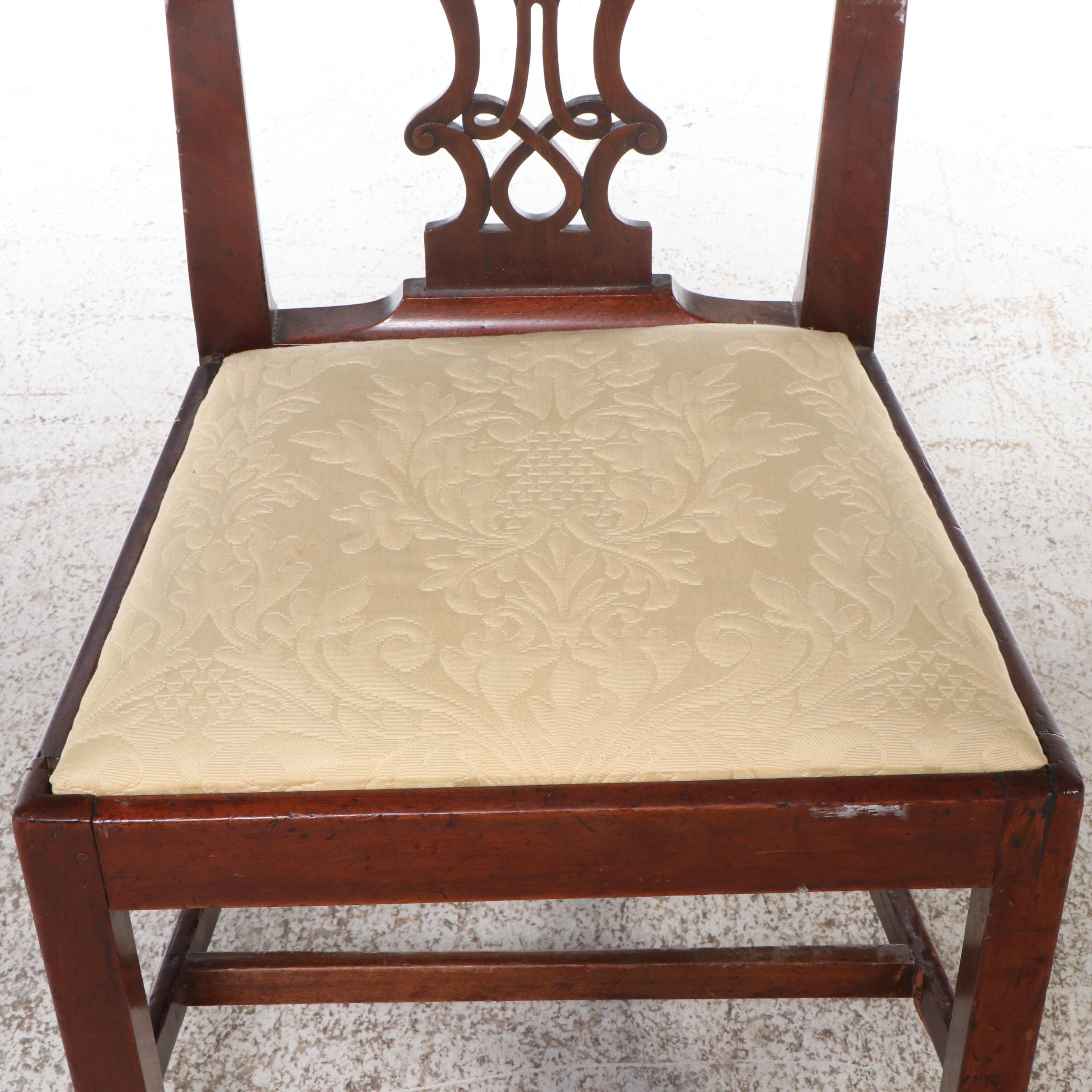 Chippendale Style Carved Mahogany Side Chair