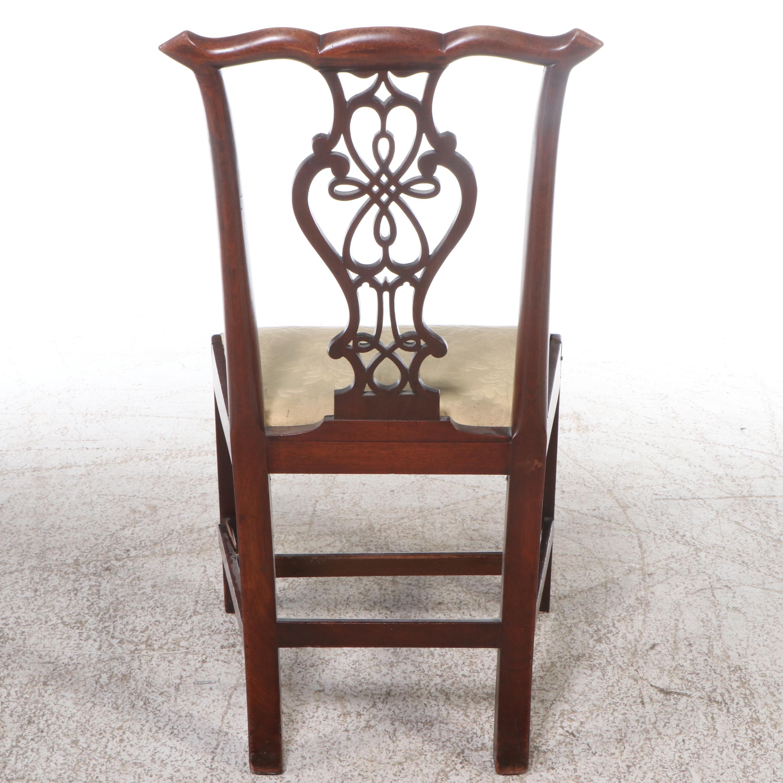 Chippendale Style Carved Mahogany Side Chair