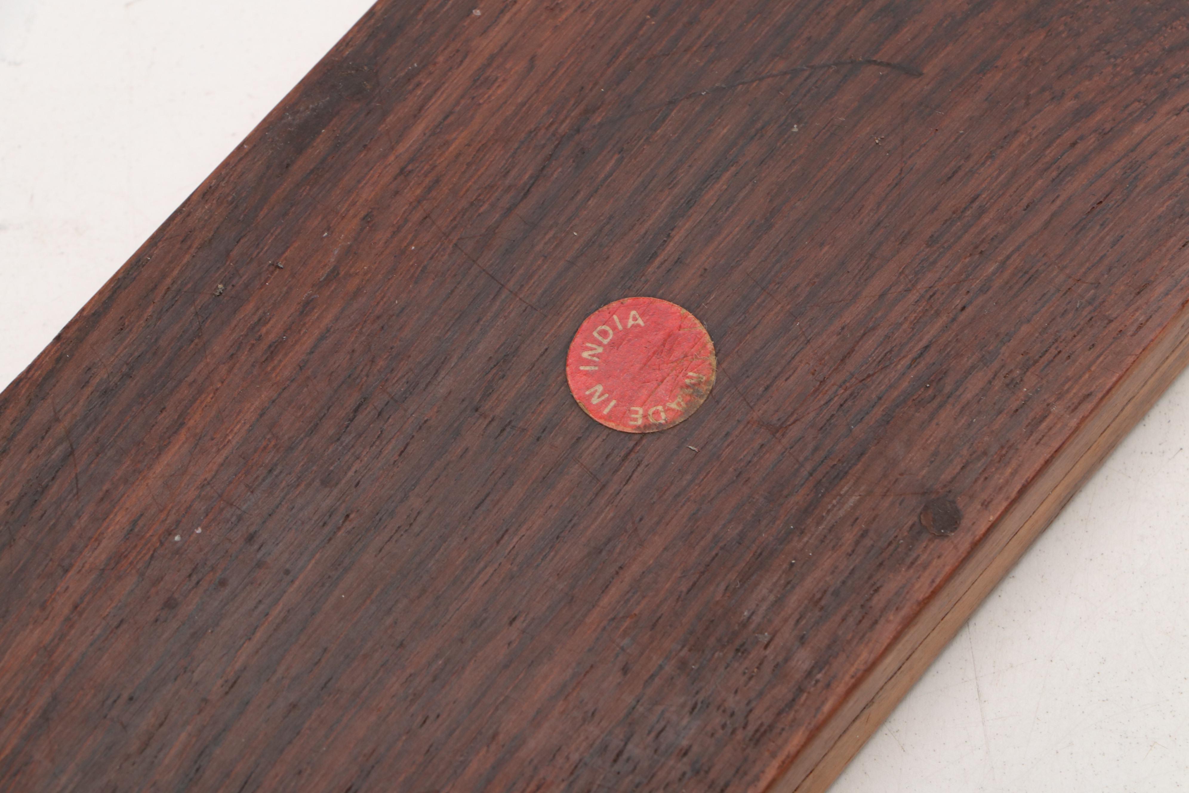 Carved Wood Book Holder and Bone Inlay Elephant Dish with Other Wood  Décor
