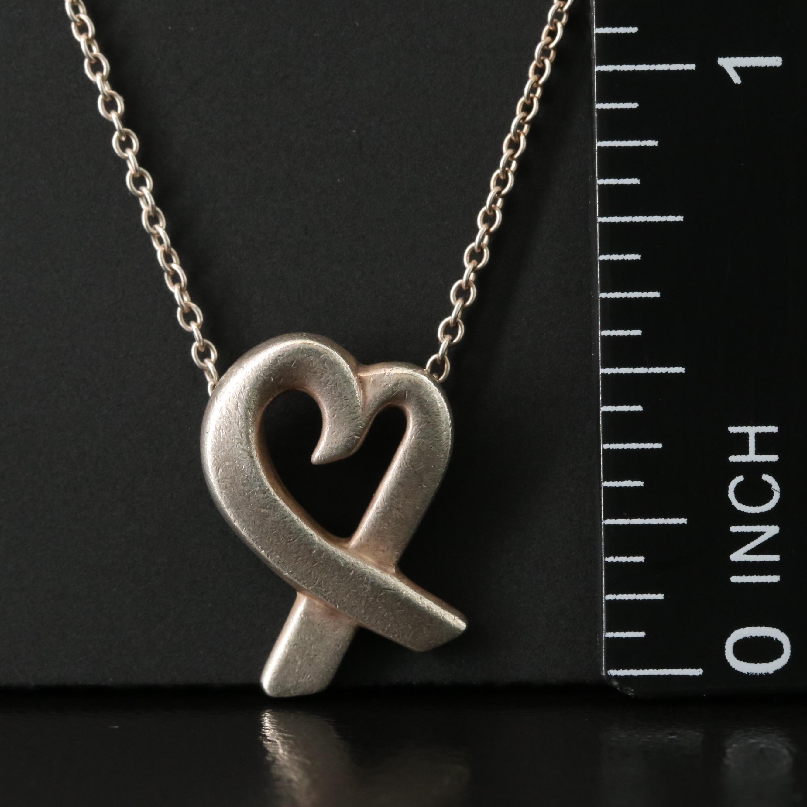Paloma Picasso for Tiffany & Co. Loving Heart Sterling Necklace