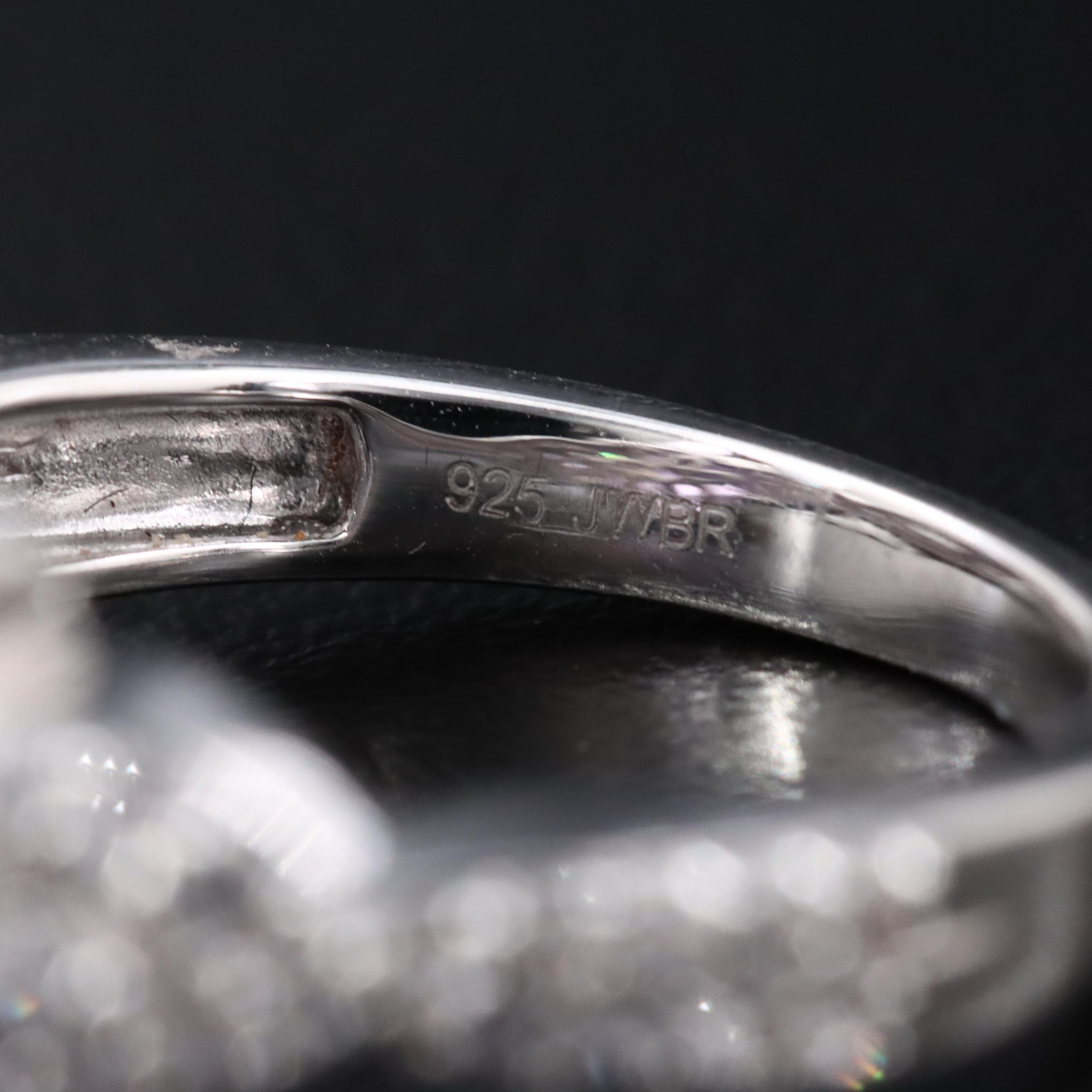 Sterling Amethyst and White Sapphire Ring