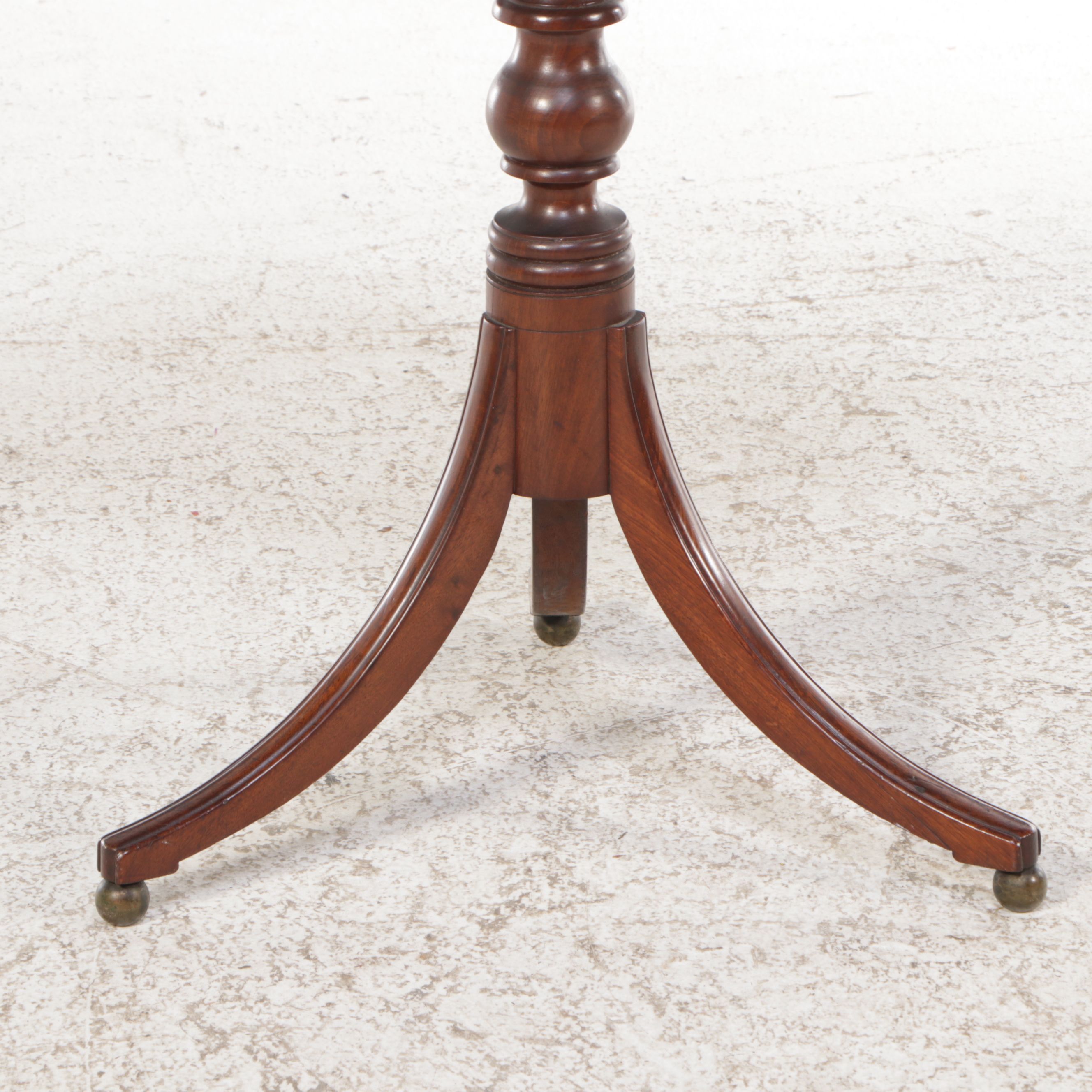 Regency Style Mahogany Tripod Side Table, 20th Century