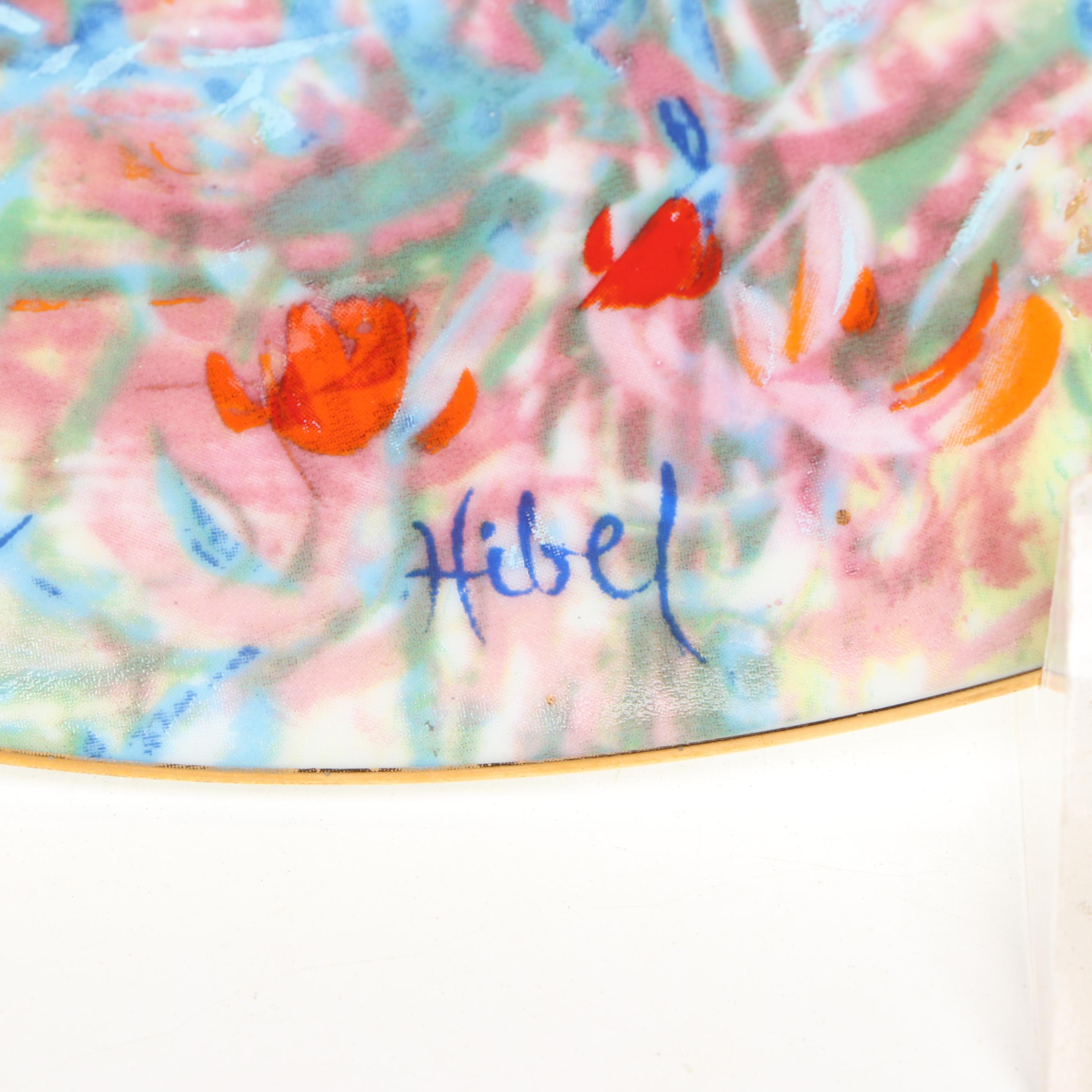 Edna Hibel "The Flower Girl of Provence" and "Lily" Porcelain Plates